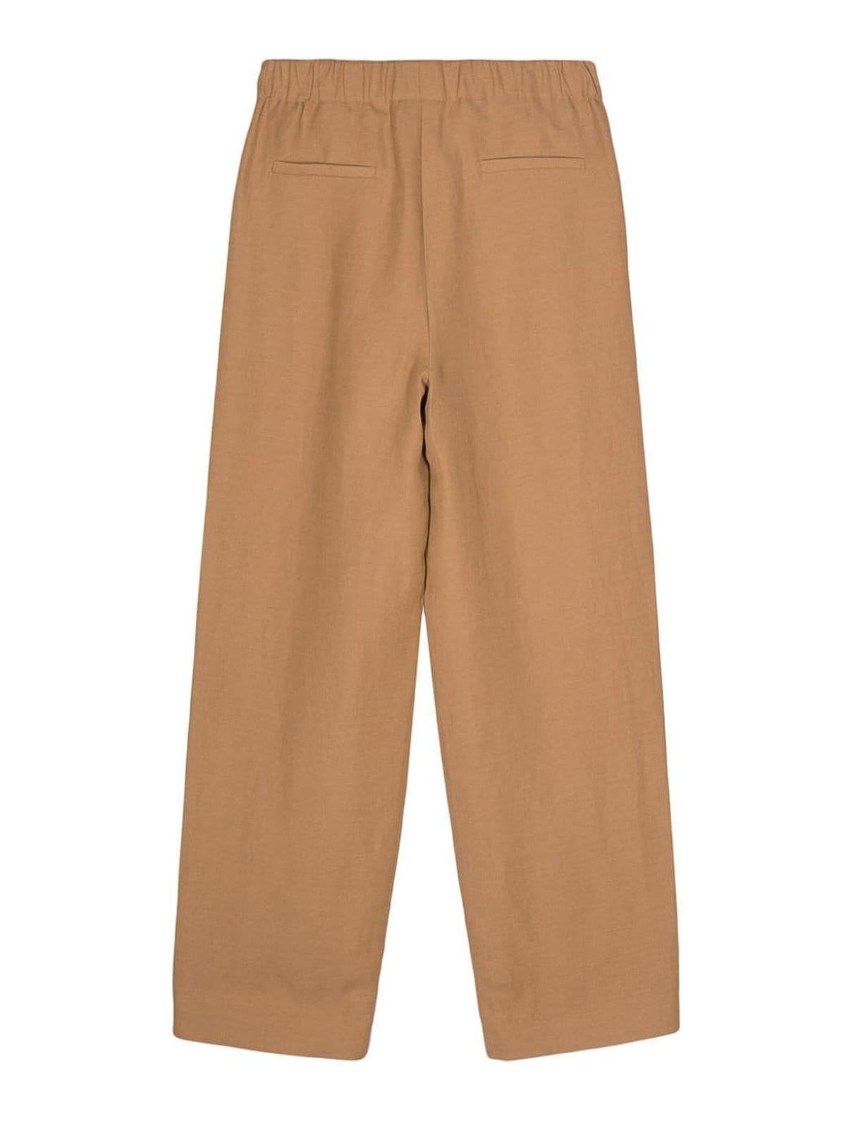 FABIANA FILIPPI High-waisted Trousers In Beige Product Image