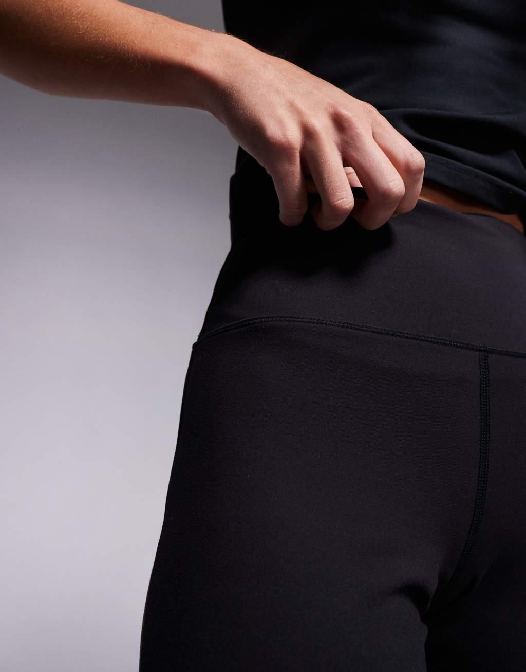 4505 Petite Icon soft touch wide leg dance pant in black  Product Image