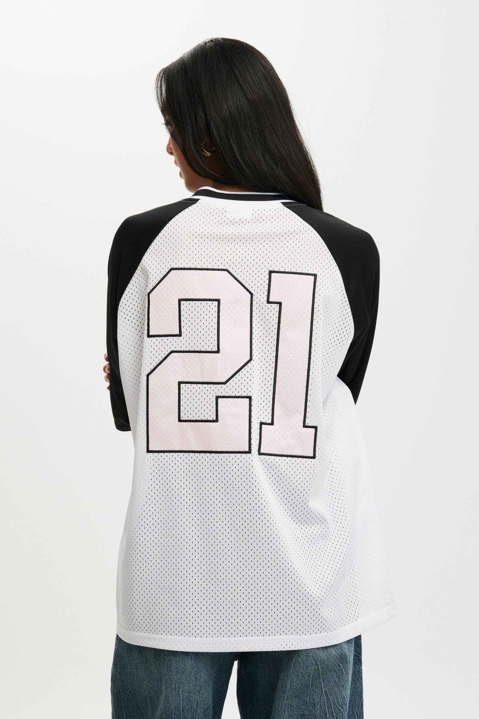 Oversized V Neck Raglan Jersey Product Image