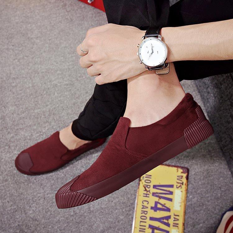 Faux Suede Plain Slip-Ons Product Image