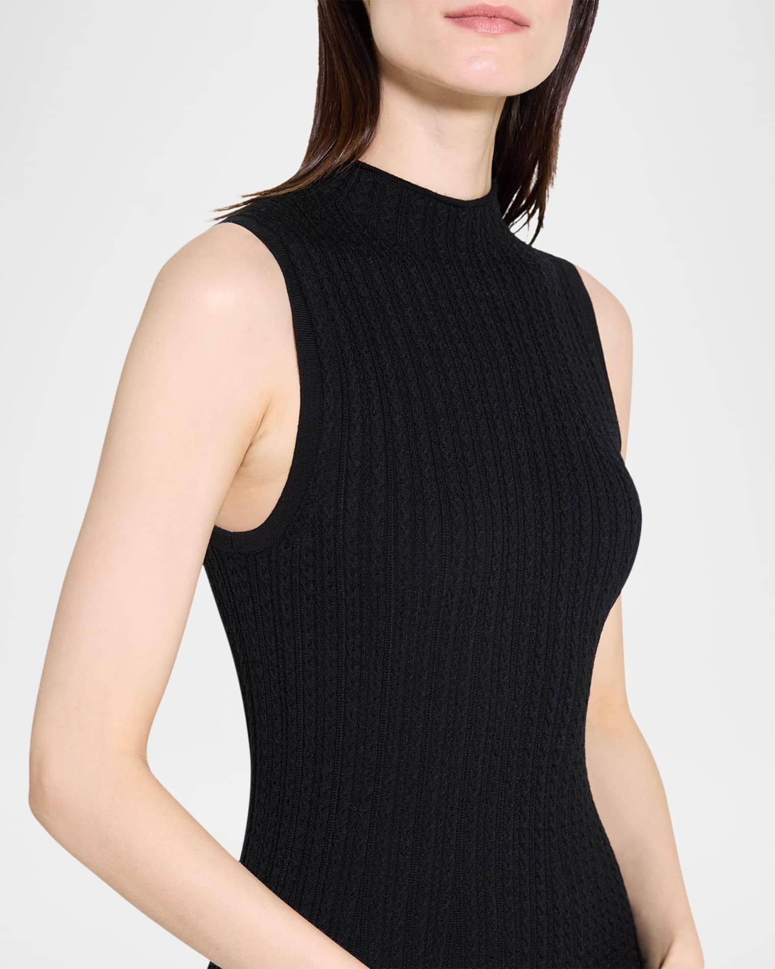Sleeveless Cable-Knit Midi Dress Product Image