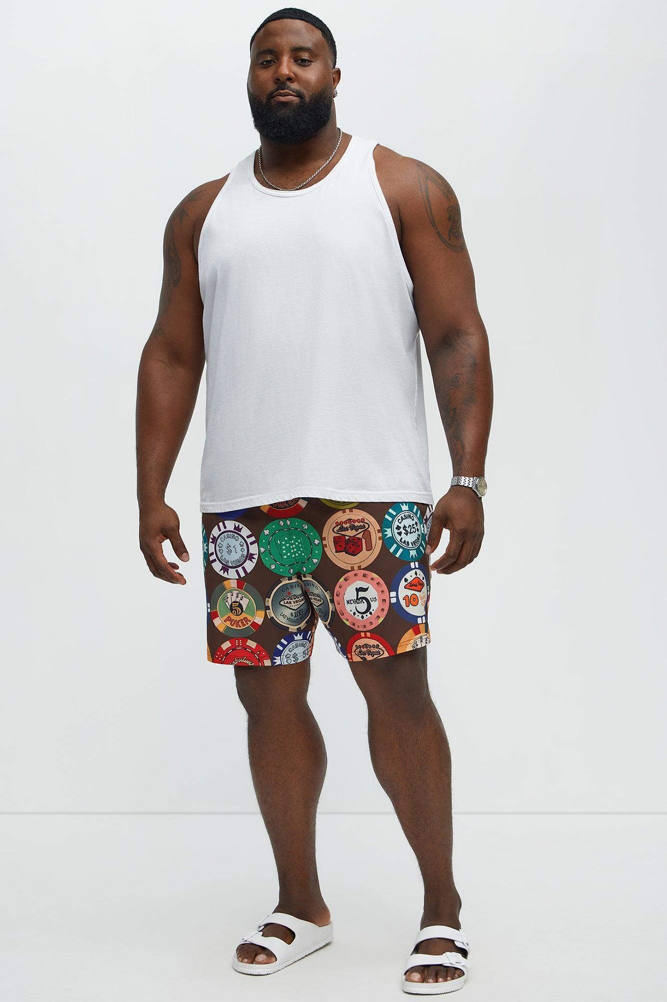 Lucky Hand Swim Mid Trunk - Multi Color Product Image
