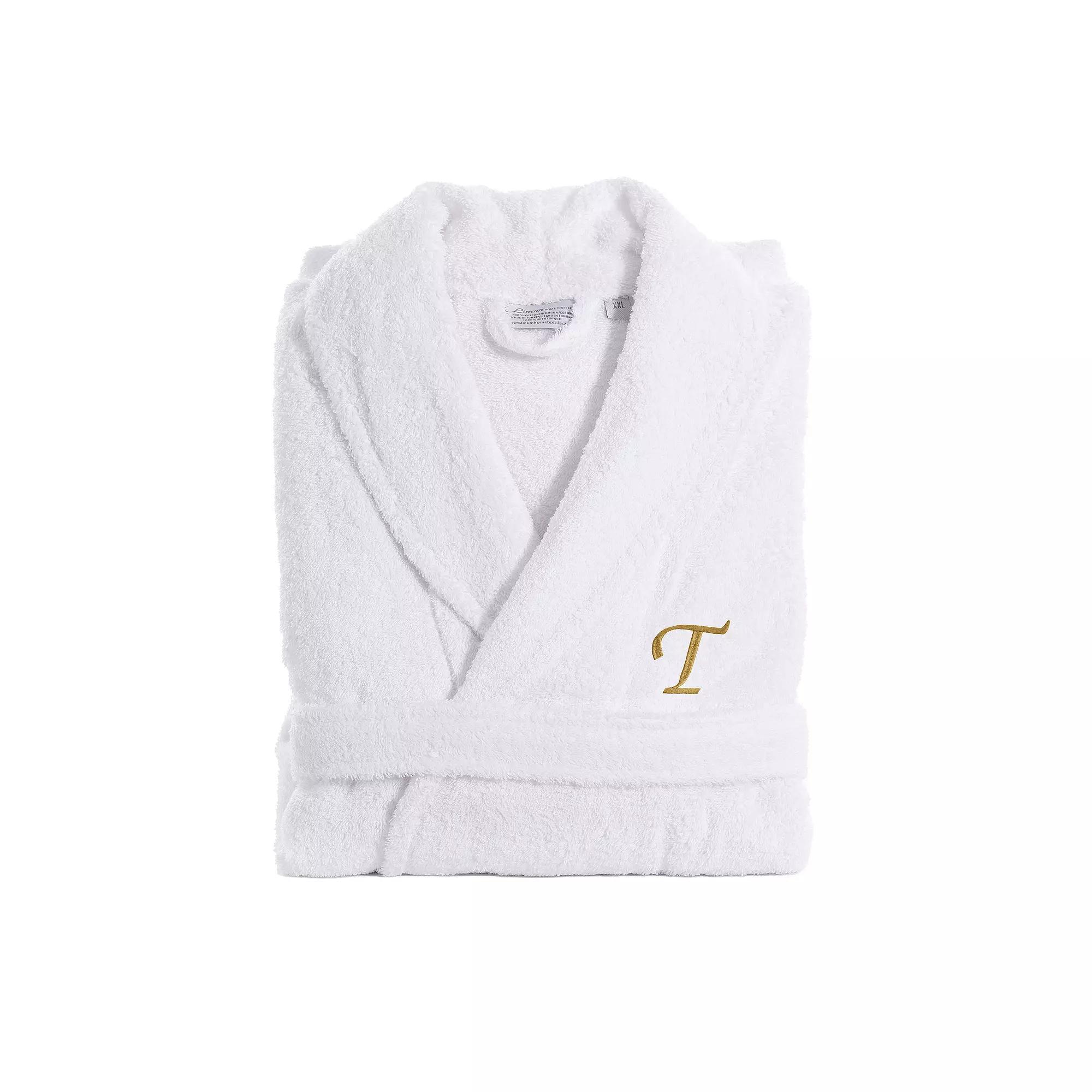 Linum Home Textiles Turkish Cotton Personalized Quick Dry Terry Bathrobe, Women's, Size: Large/XL Product Image