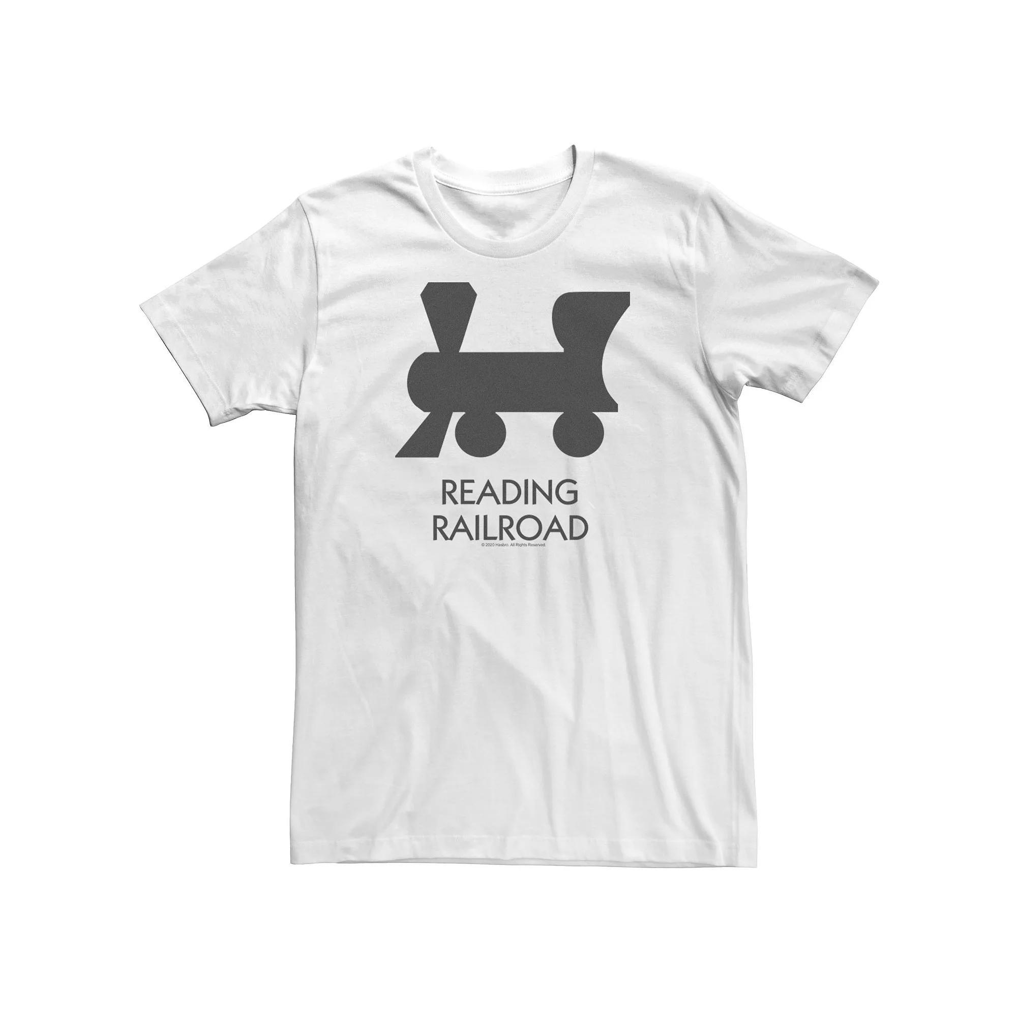 Big & Tall Monopoly Reading Railroad Tee, Men's, Size: 3XL, White Product Image