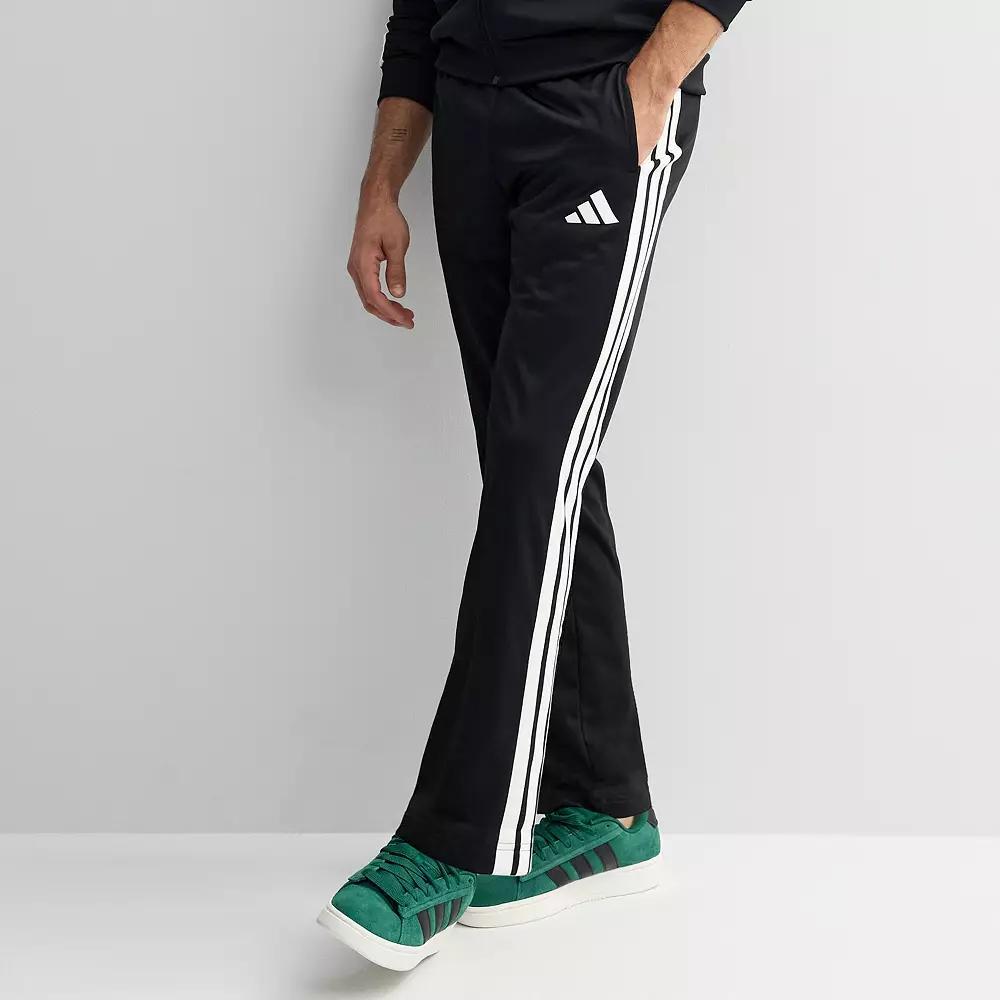 Men's adidas 3-Stripe Tricot Sportswear Track Pants, Size: Large, Black White Product Image