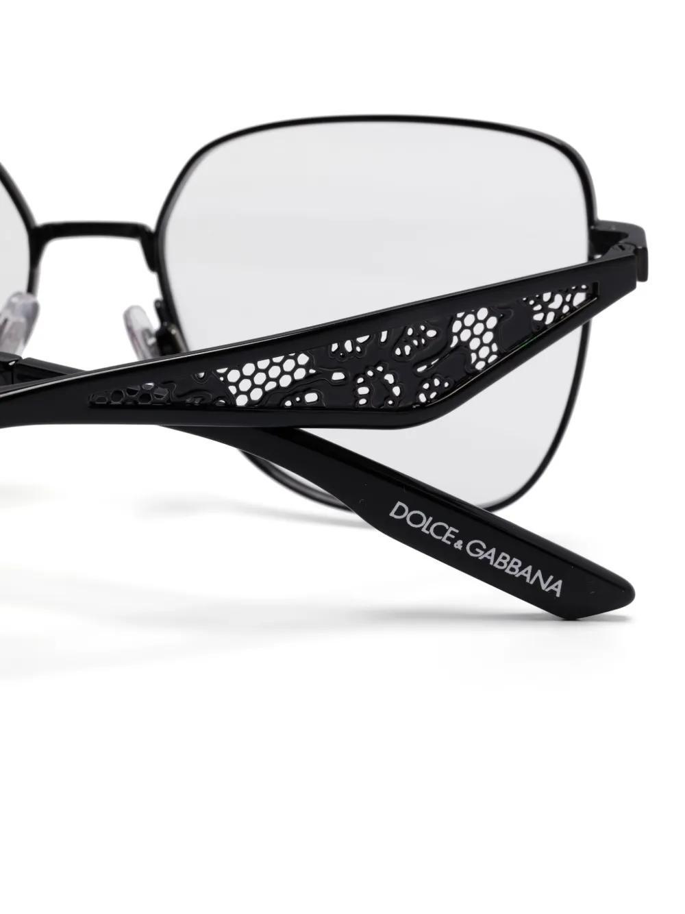 DOLCE & GABBANA Square-frame Glasses In Black Product Image