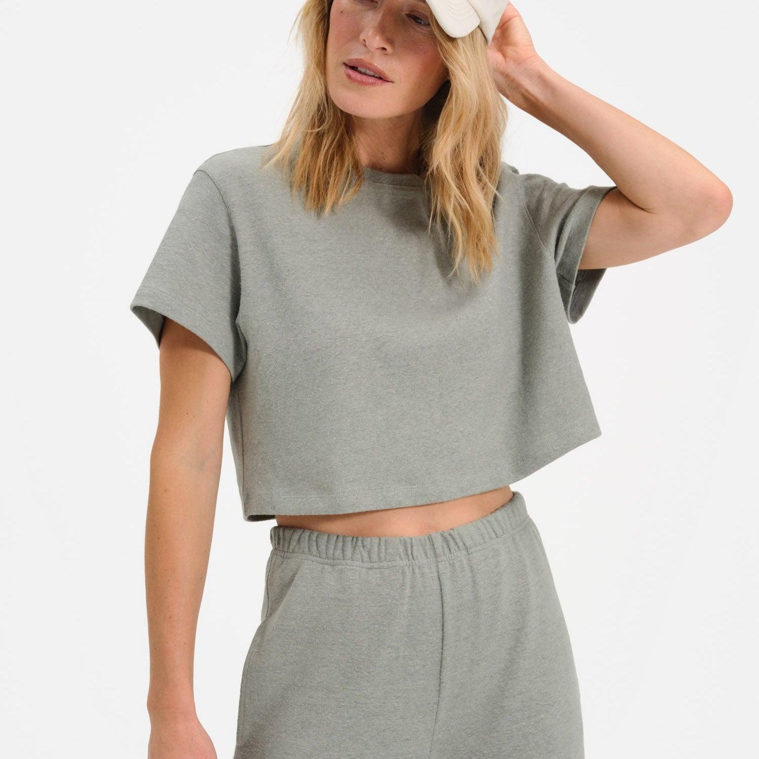 Regenerative Hemp Relaxed Crop Tee Female Product Image