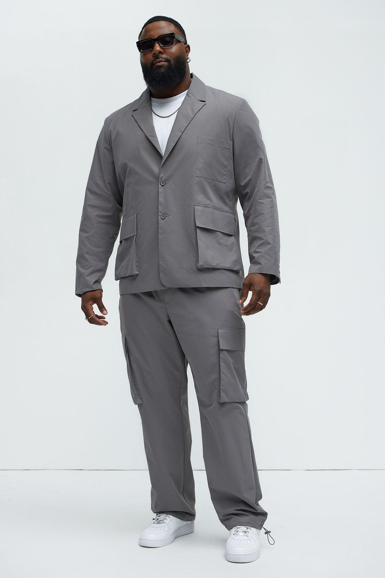 Ansel Tech Blazer - Charcoal Product Image