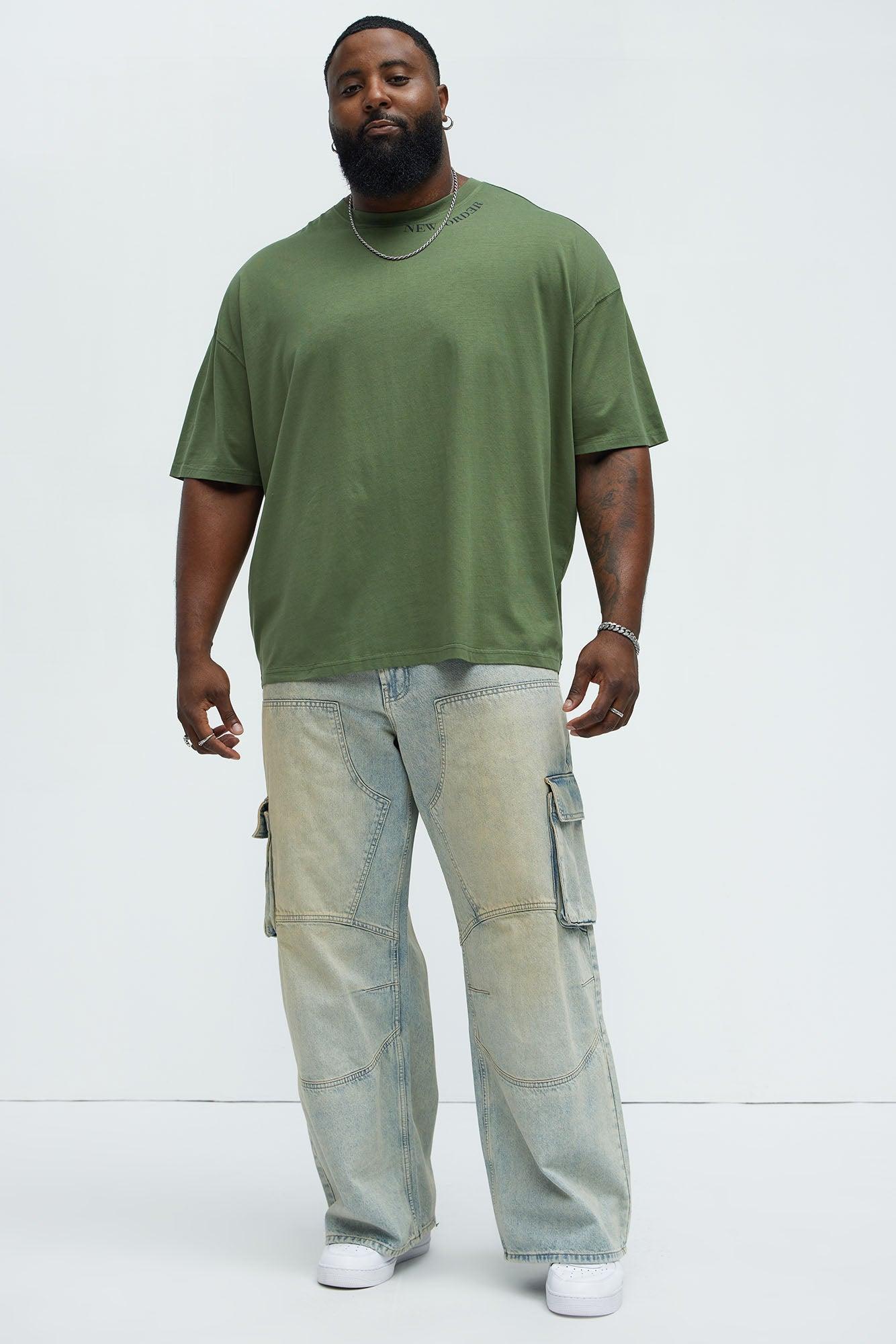 Bad Ideas Good Stories Oversized Short Sleeve Tee - Olive Product Image