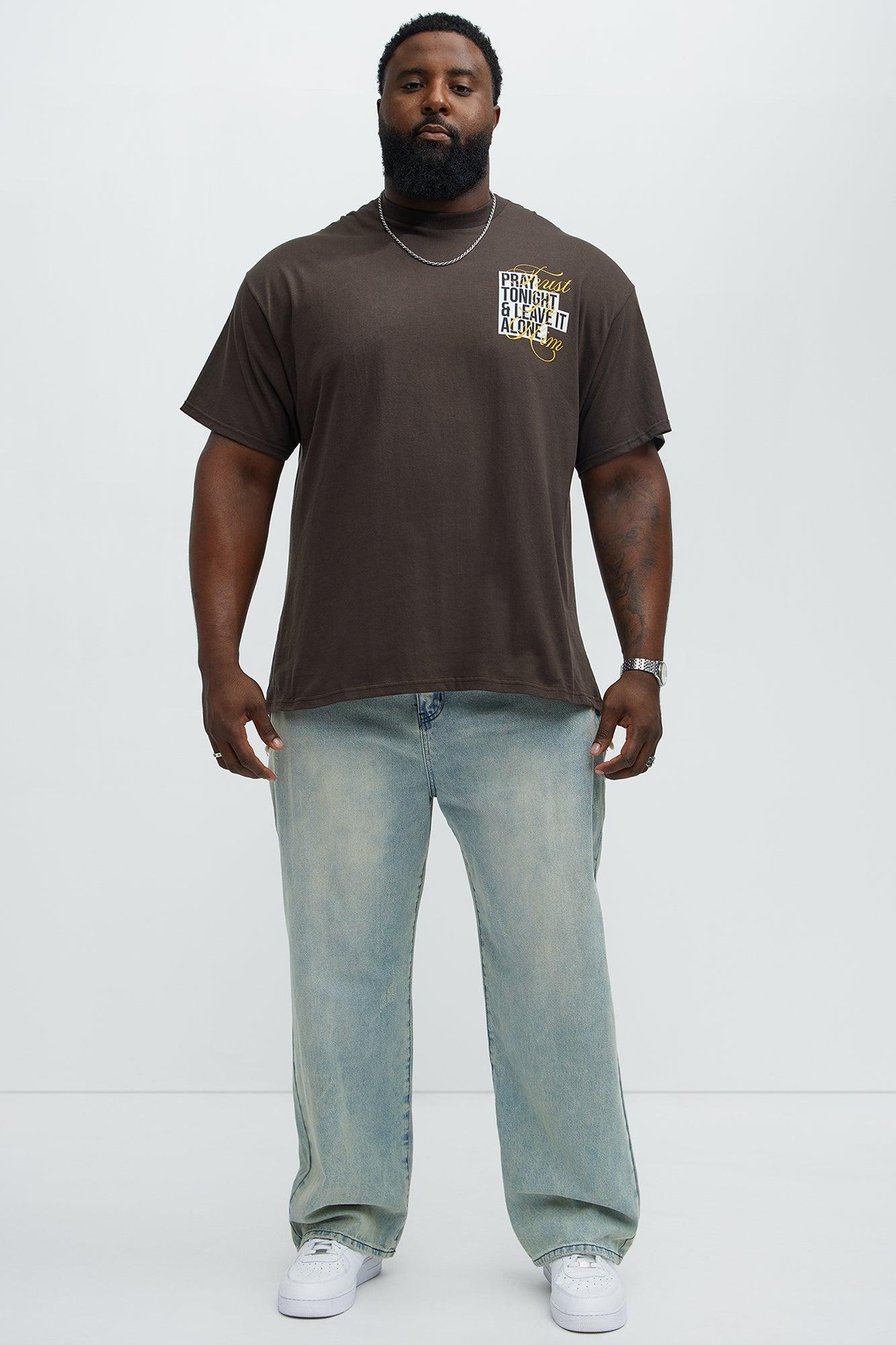 Trust In Him Short Sleeve Tee - Brown Product Image