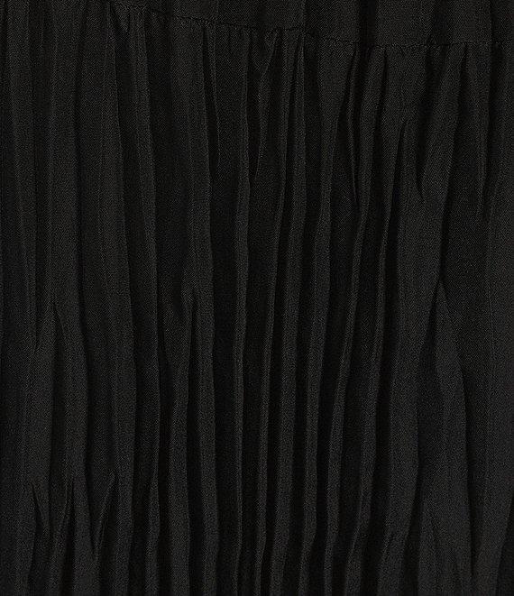 Eileen Fisher Silk Crew Neck Cap Sleeve Tiered Midi Dress Product Image