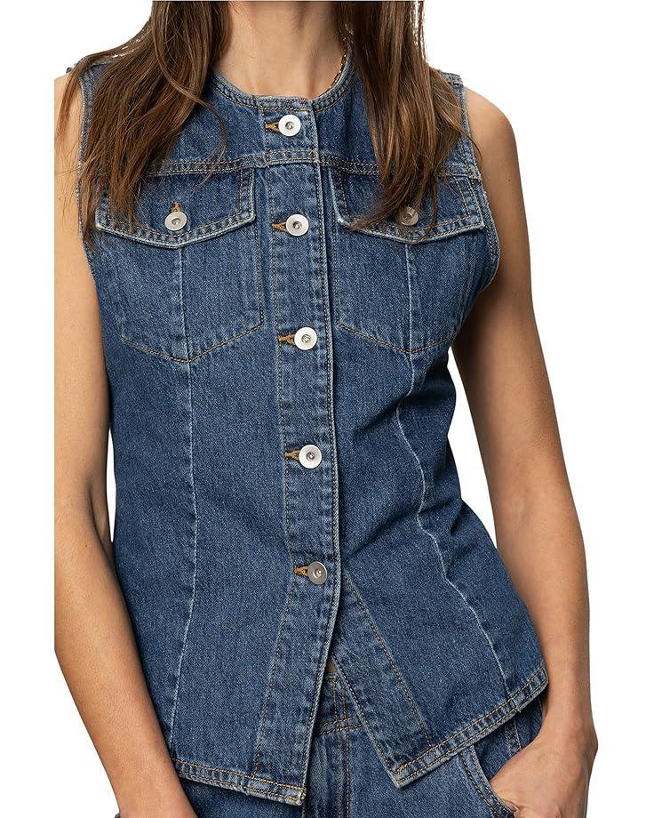 A Moment In Time Denim Vest Product Image