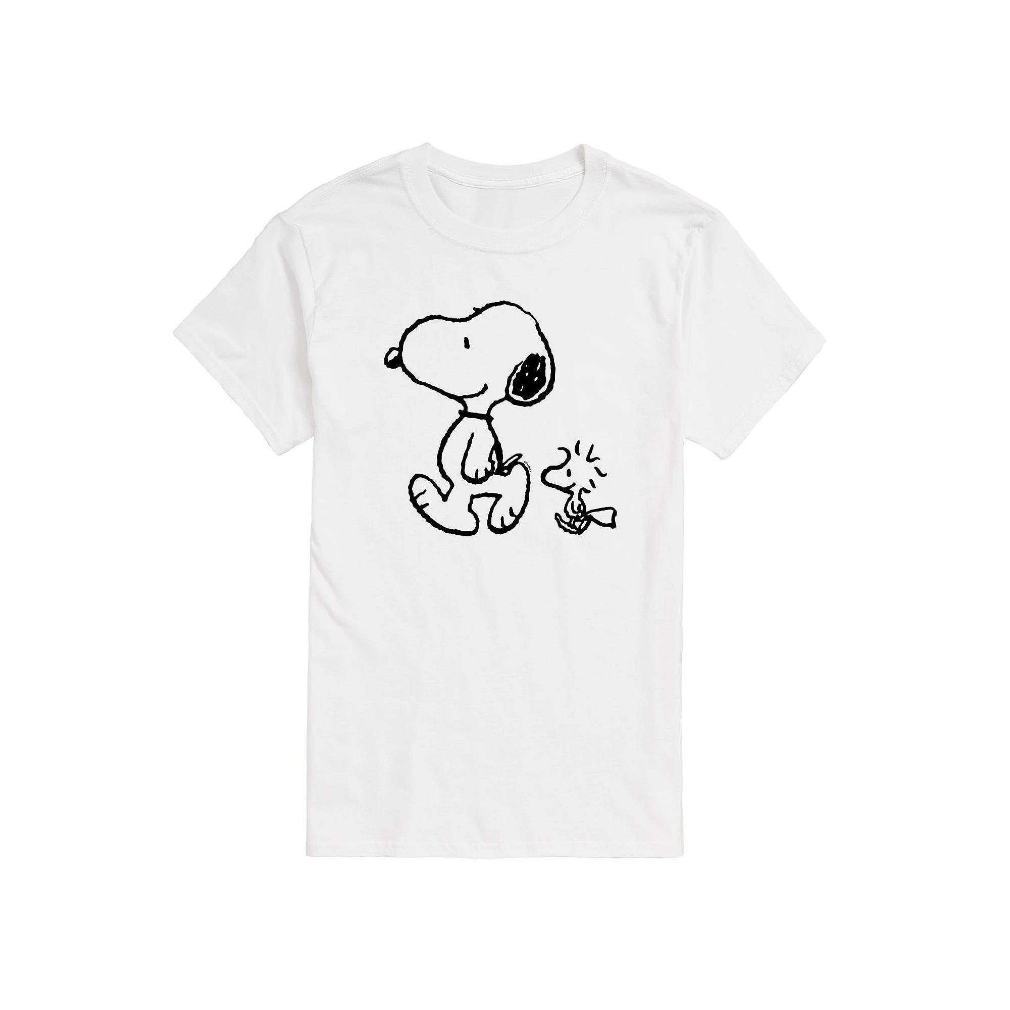 Mens Peanuts Snoopy Woodstock Walk Tee Product Image