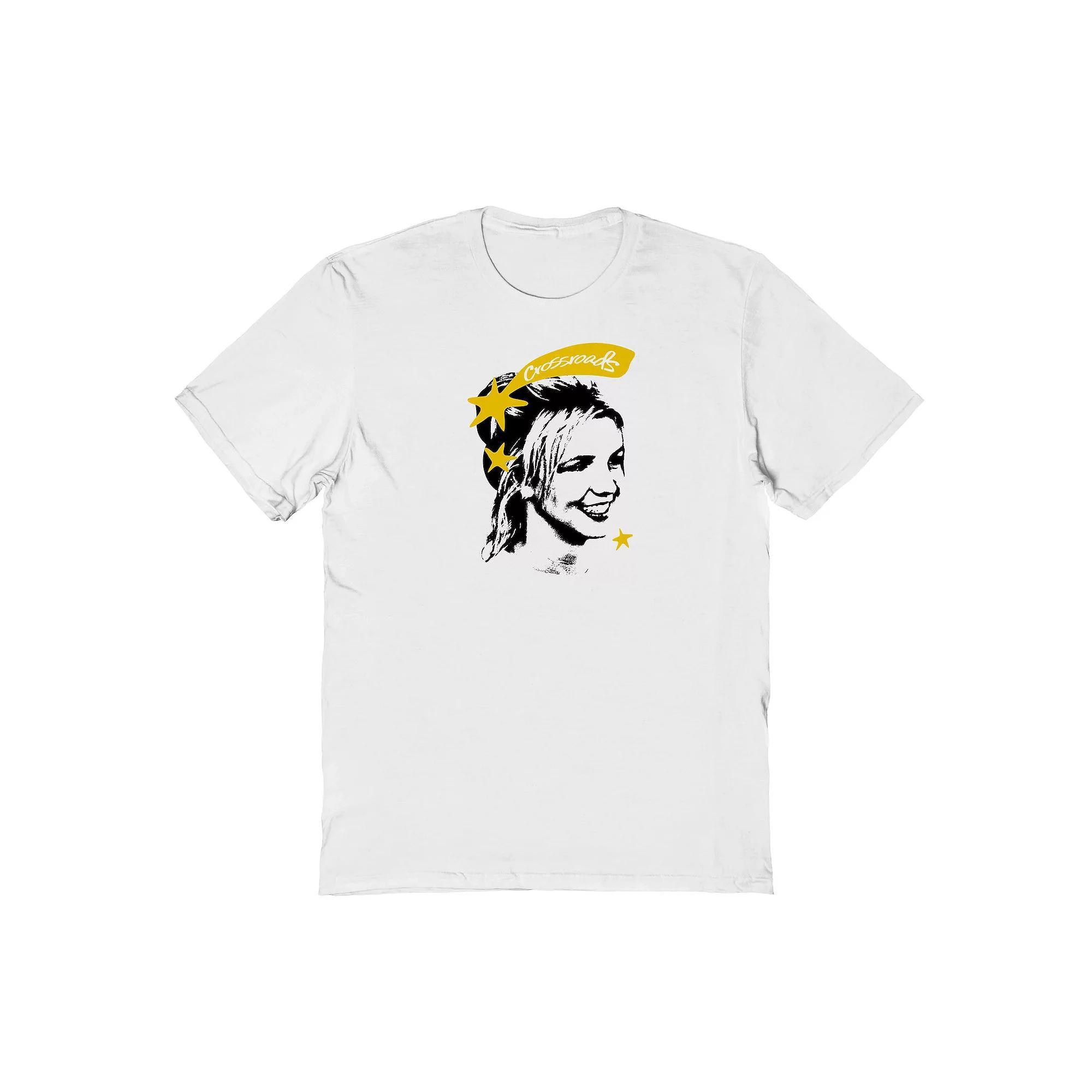Men's Britney Spears Crossroads Star Graphic Tee, Size: Small, White Product Image