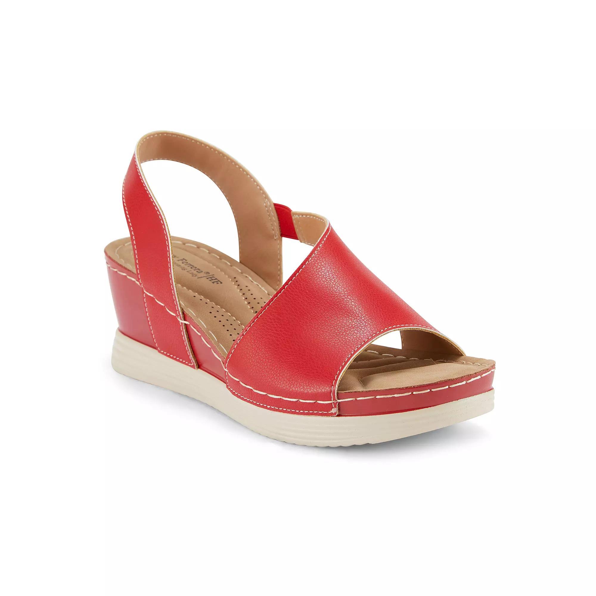 Henry Ferrera Comfort 70 Women's Wedge Sandals, Size: 11, Red Product Image