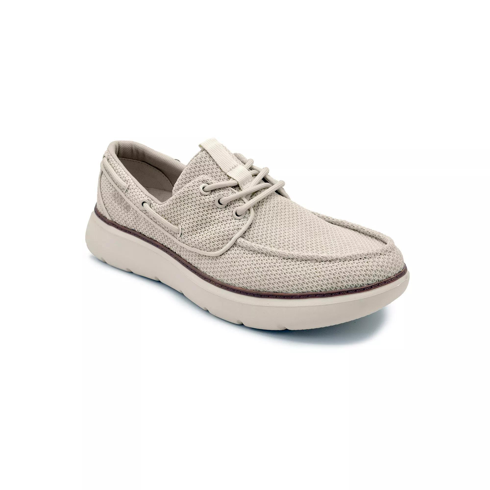 Men's DELO Go Green ECO-Friendly Lace Up Boat Shoes, Size: 11, Beige Product Image