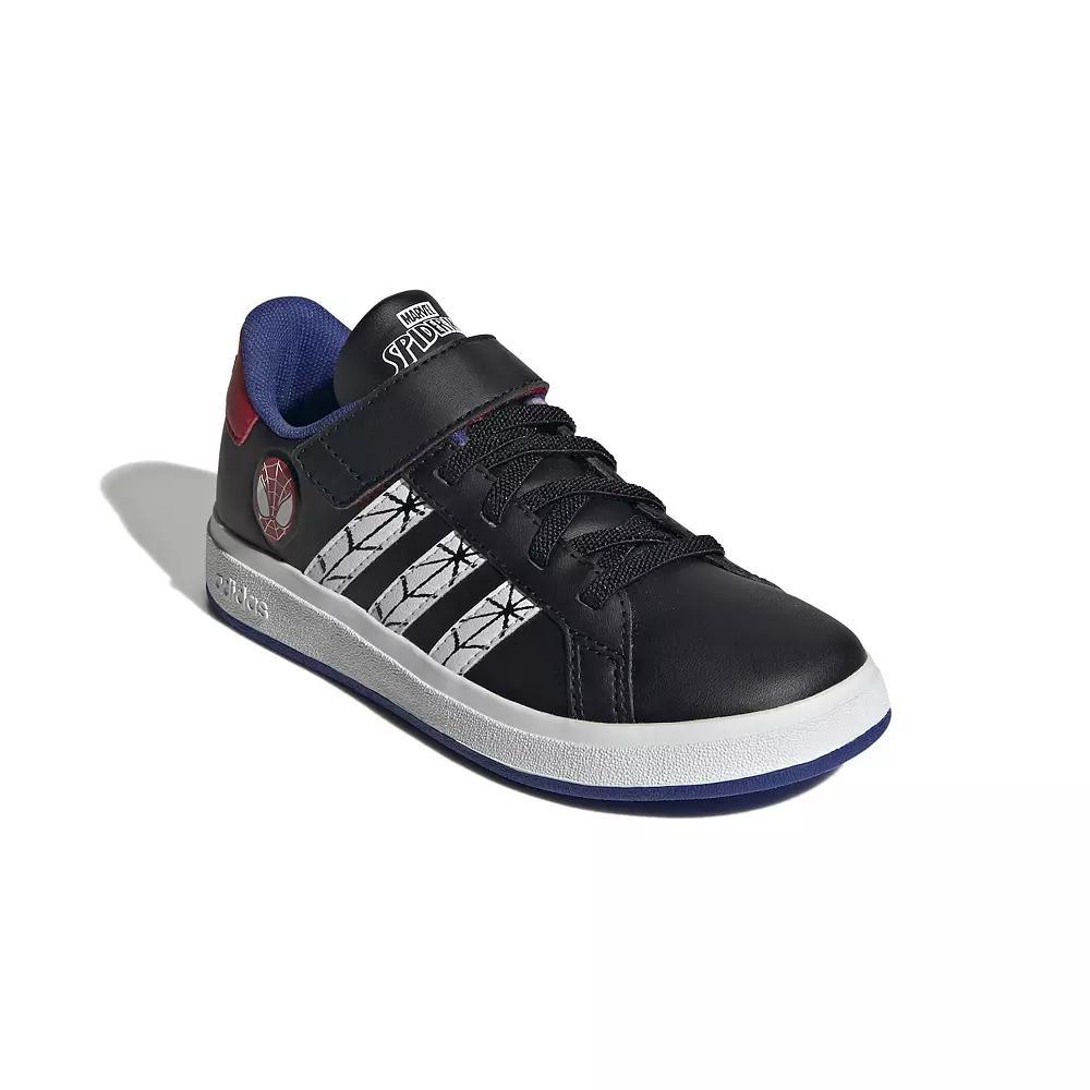 adidas Lite Racer Adapt 7.0 Men's Running Shoes, White Black Product Image