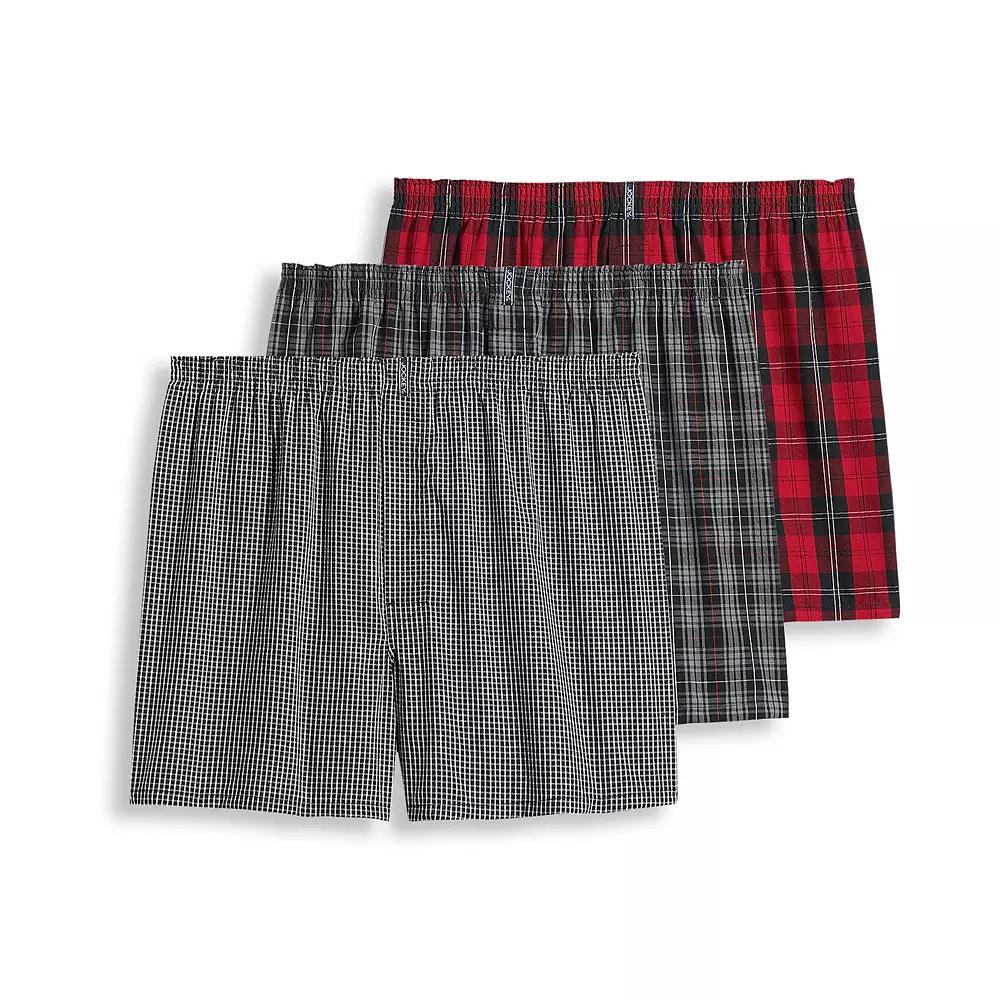 Mens Jockey 3-Pack Classics Full Cut 5 Woven Boxer Product Image