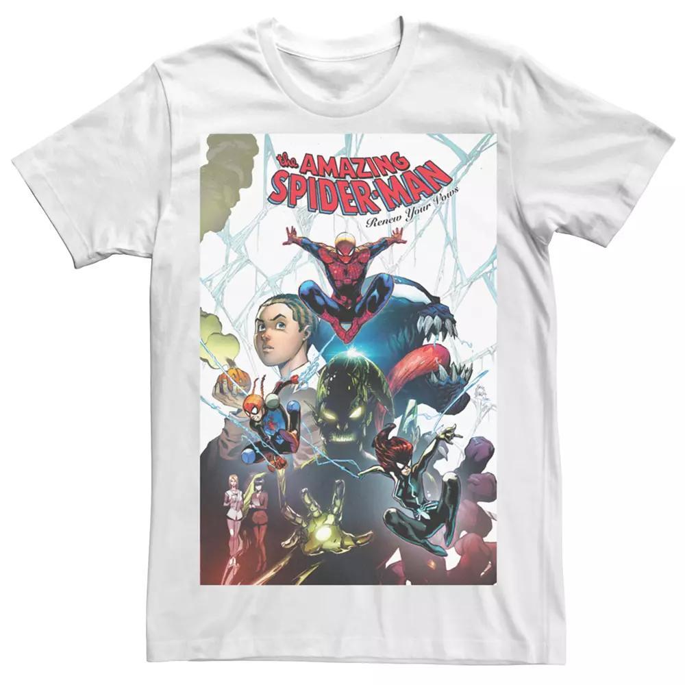 Men's Marvel The Amazing Spider-Man Short Sleeve Graphic Tee, Size: XXL, White Product Image