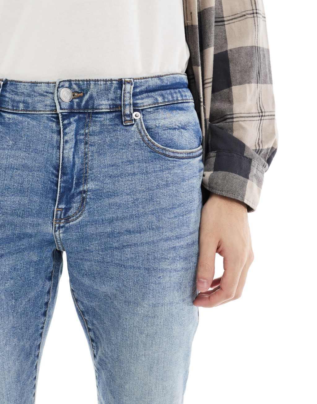 ONLY & SONS Loom slim fit jeans in vintage blue wash Product Image