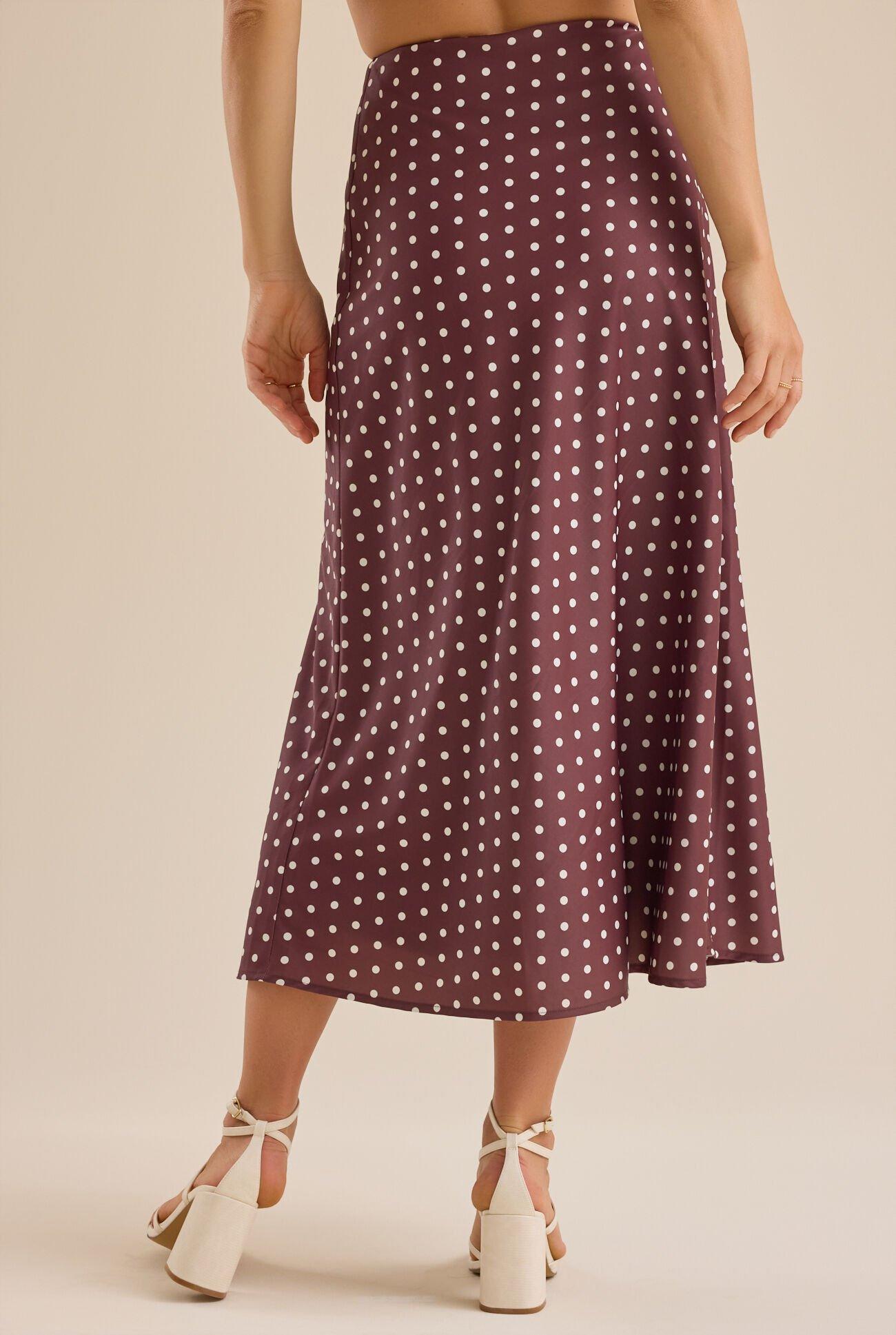 Ellie Polka Dot Maxi Skirt Product Image