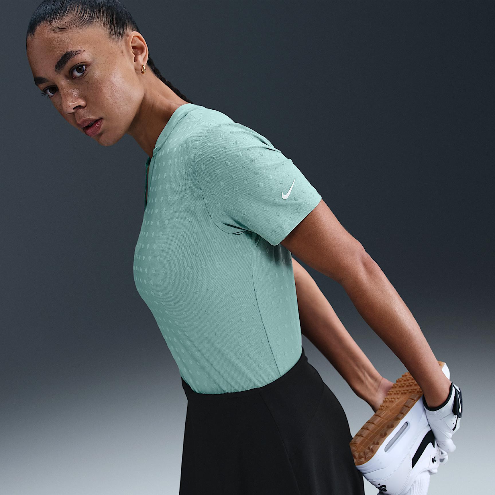 Nike Tour Women's Dri-FIT Short-Sleeve Blade Jacquard Golf Polo Product Image