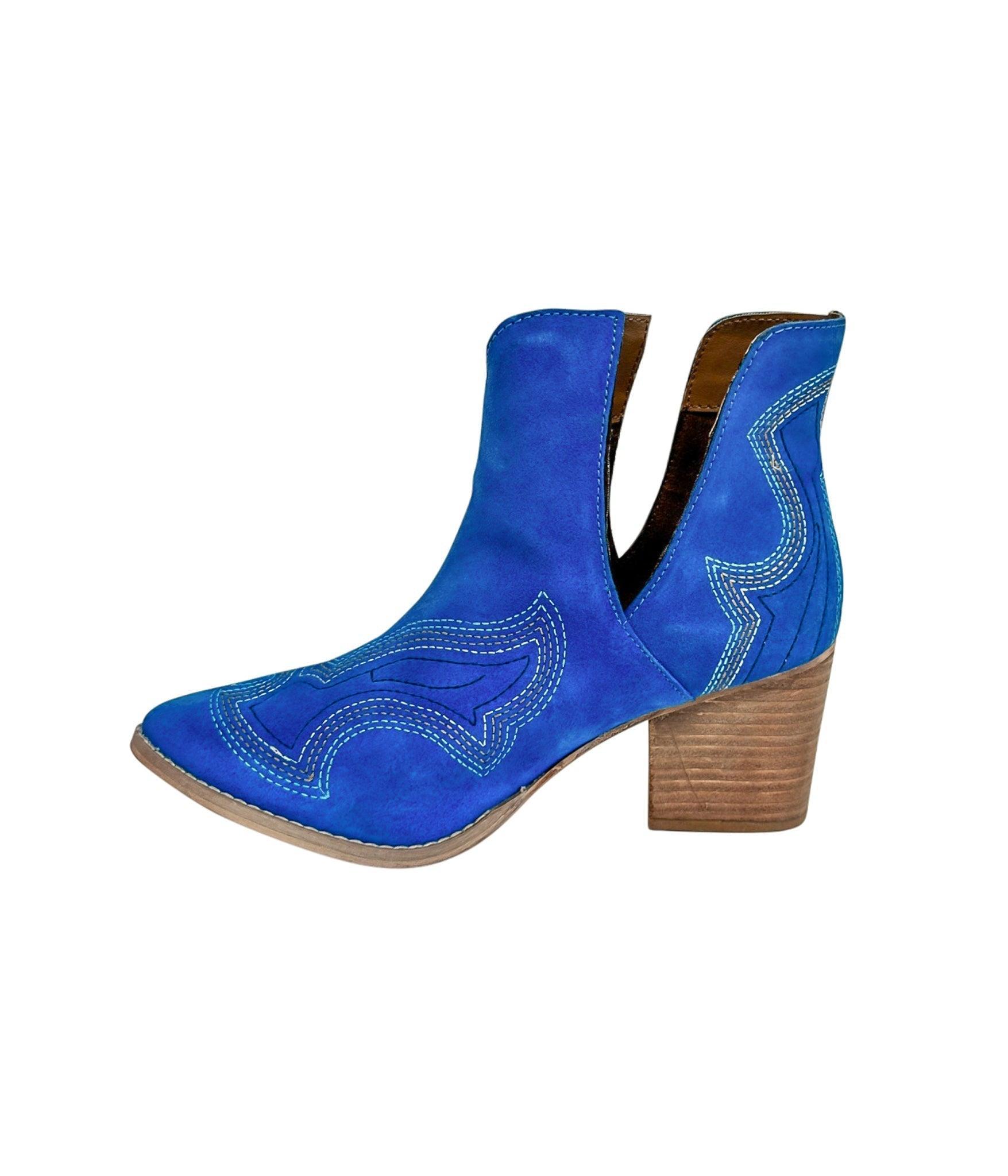 Journee Ankle Boots in Magenta (Online Exclusive) Product Image