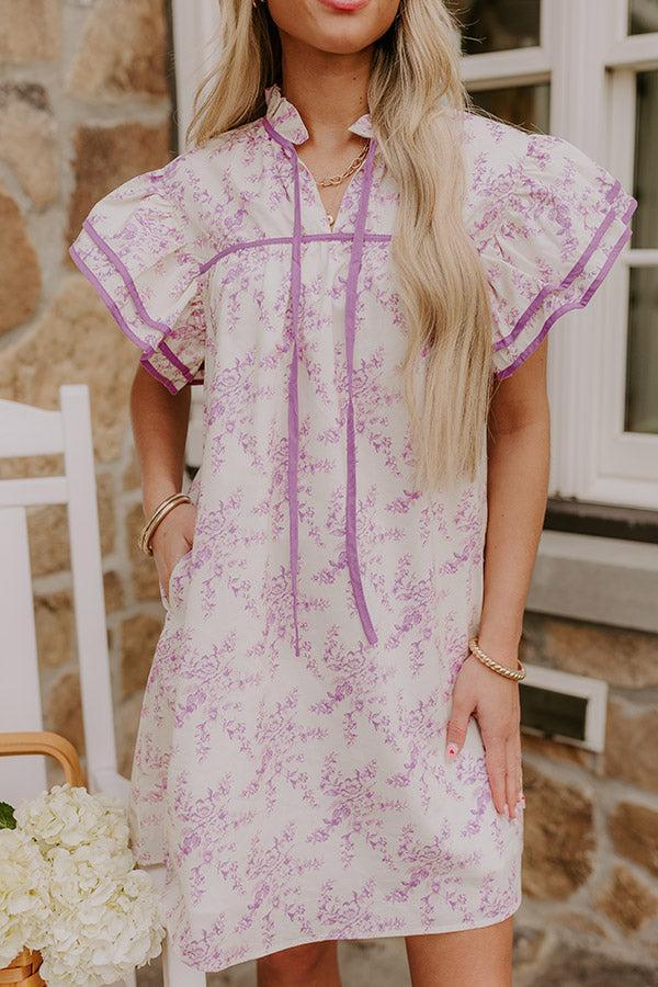 Tea Garden Dreaming Floral Mini Dress Product Image