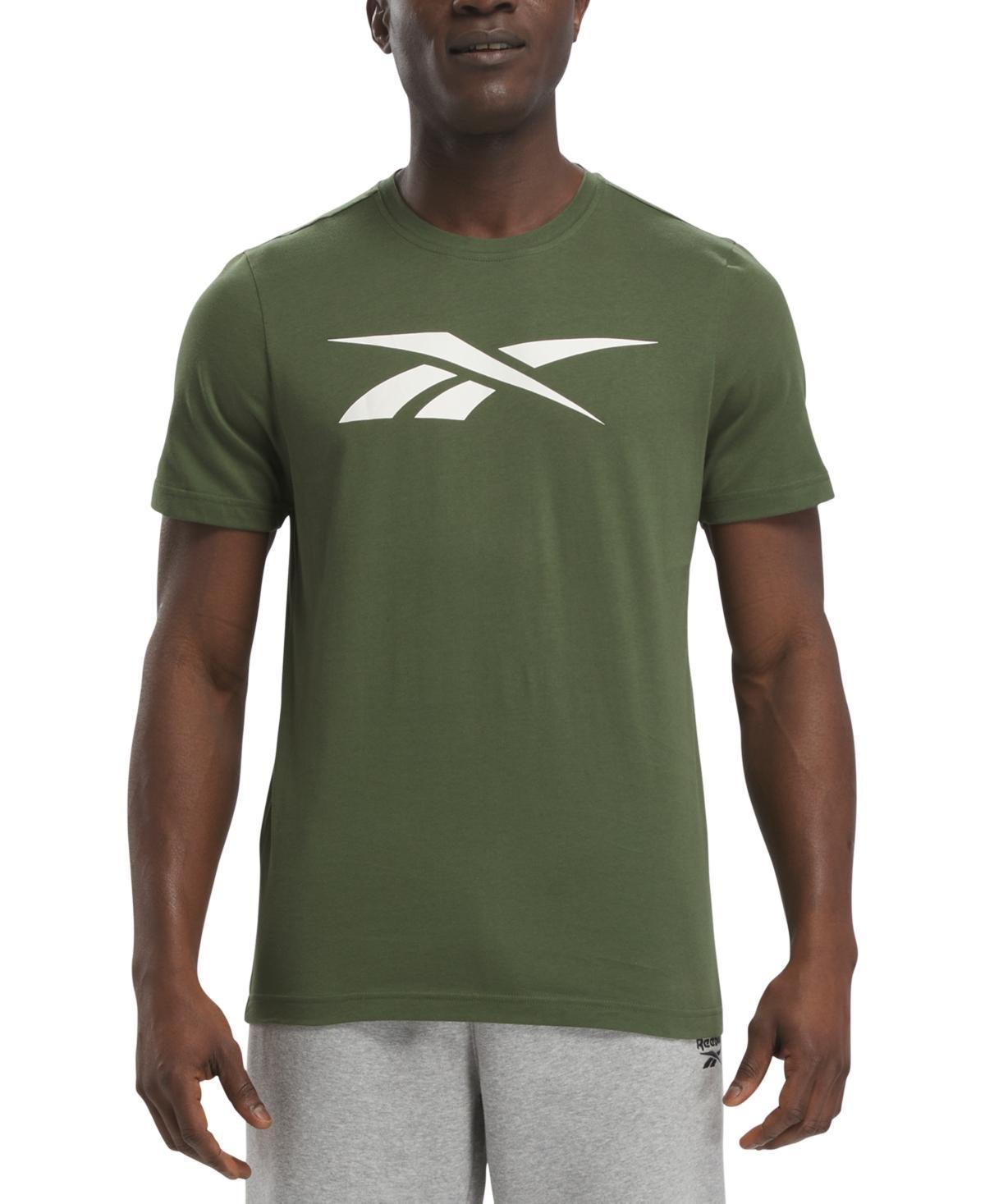 Reebok Mens Vector T-Shirt - White/Vector Red/Vector Blue Product Image