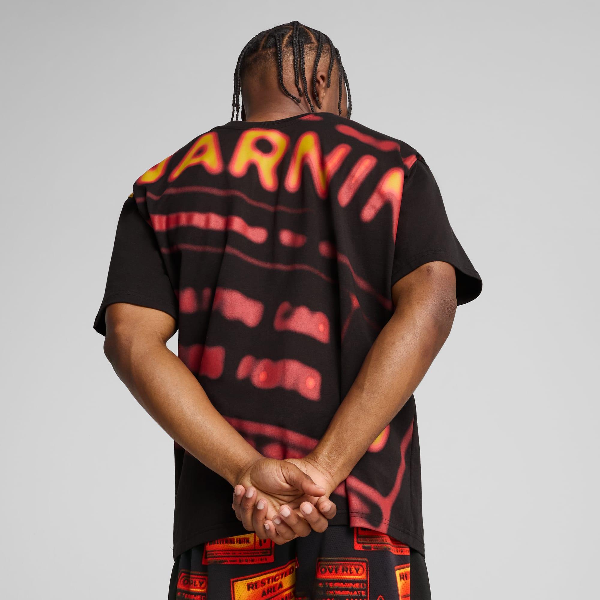 Scoot Caution Men's Boxy Basketball Tee Product Image