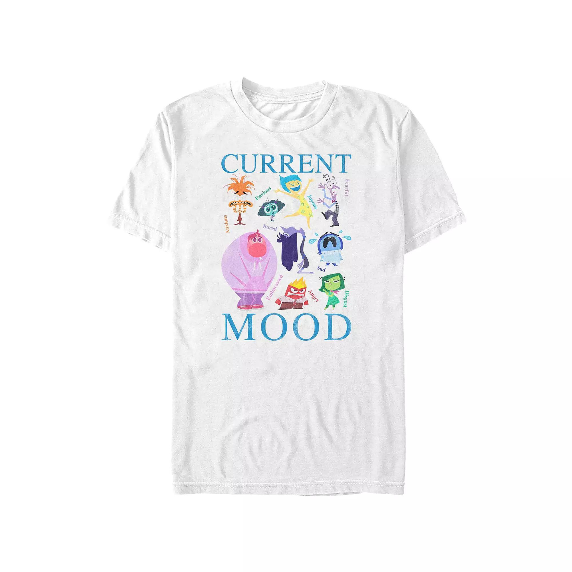 Men's Inside Out 2 Emotions Current Mood Graphic Tee, Size: XXL, White Product Image