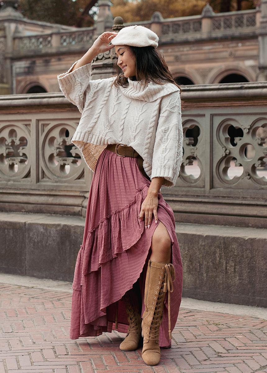 Nikkola Sweater in Cream Female Product Image