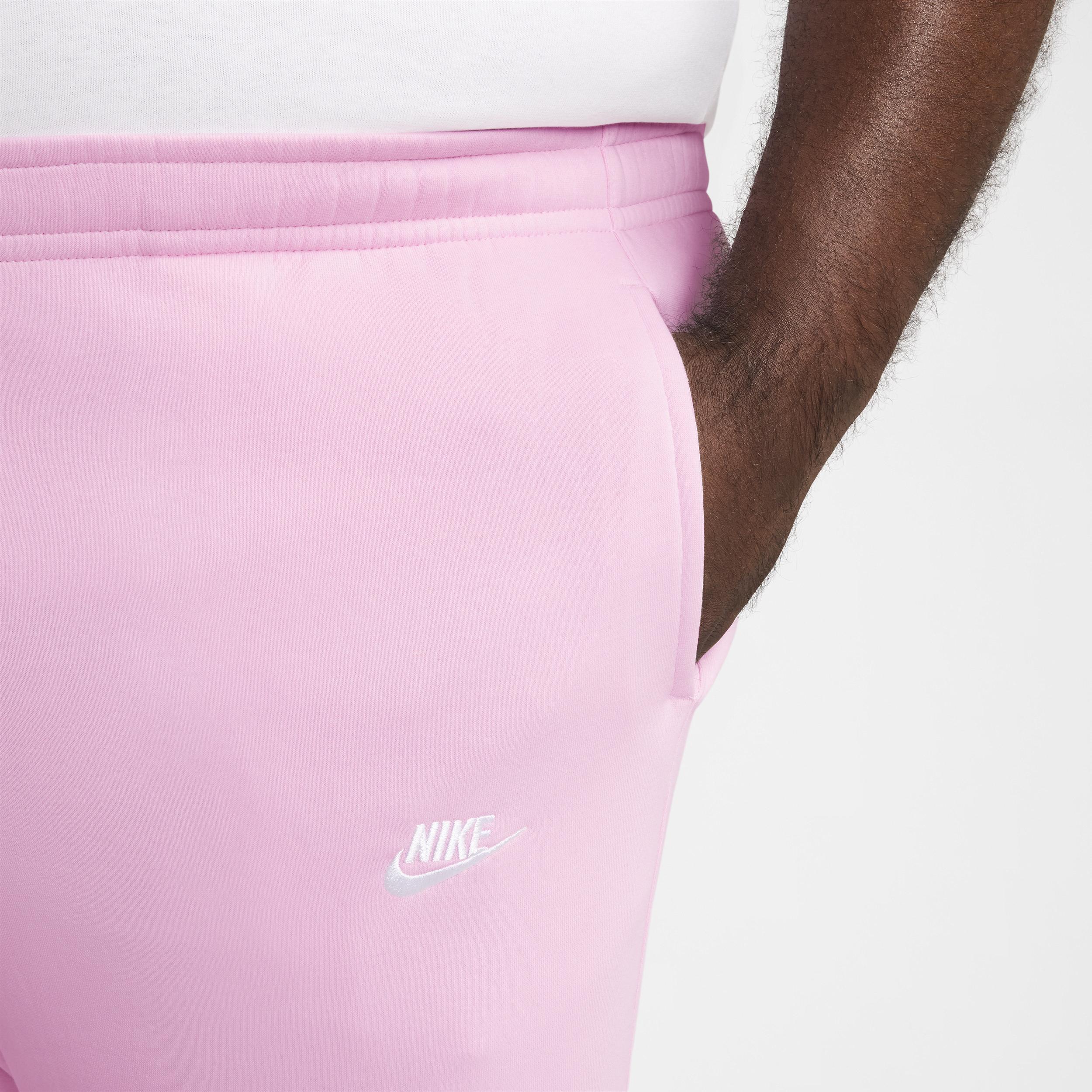 Nike Mens Nike Club Cuffed Pants - Mens Pink Foam/Pink Foam/White Product Image