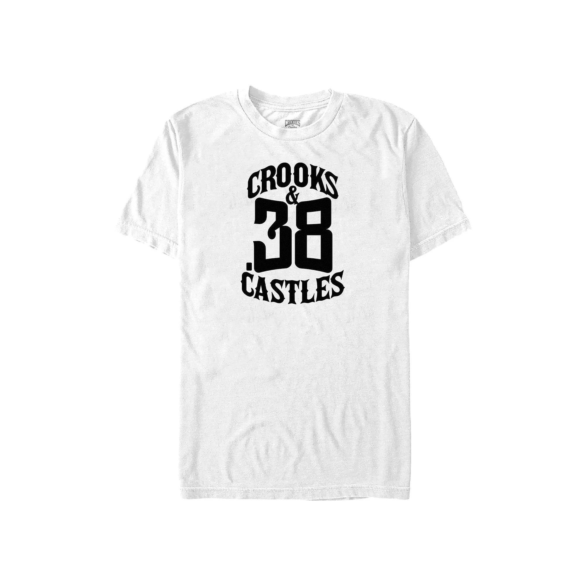 Men's Crooks And Castle 38 Graphic Tee, Size: XL, White Product Image