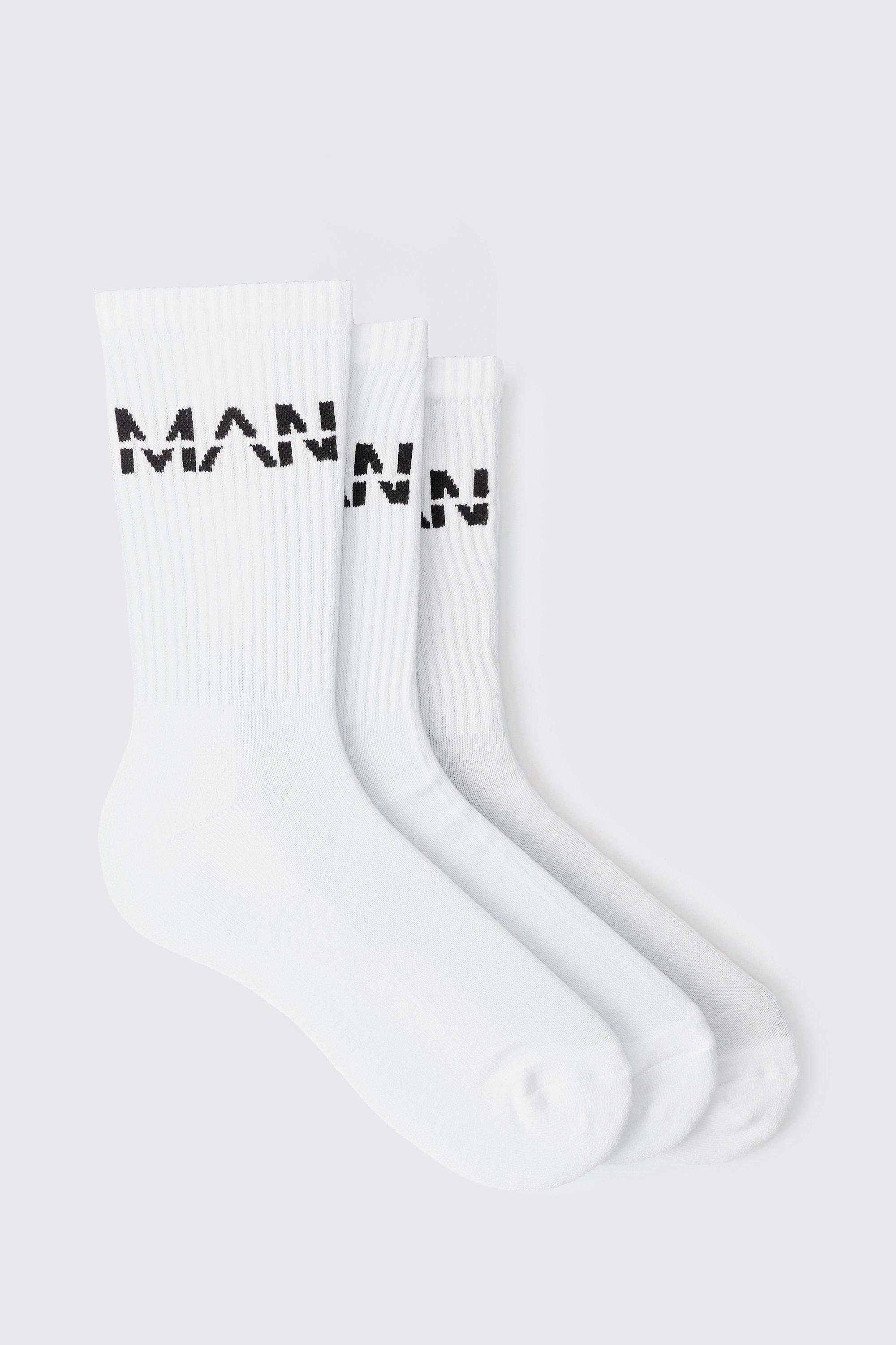Mens 3 Pack Man Sport Socks - Black Product Image