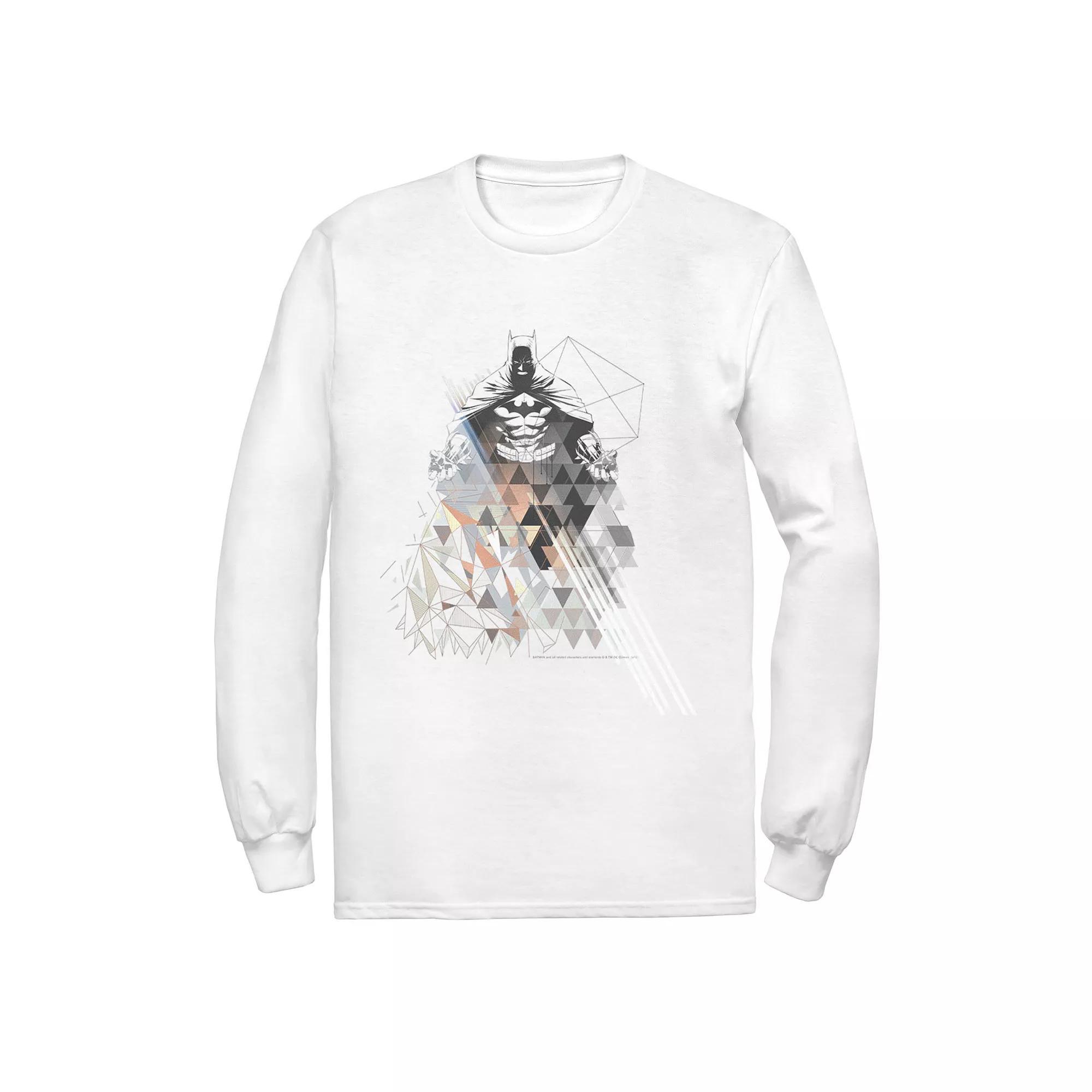 Men's DC Comics Batman Poly Portrait Tee, Size: Small, White Product Image