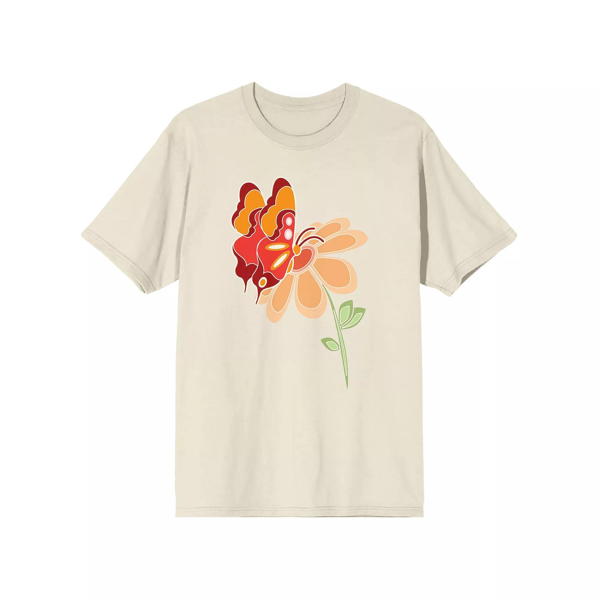 Men's Celestial Tropics Orange Tee, Size: XL, Off White Product Image