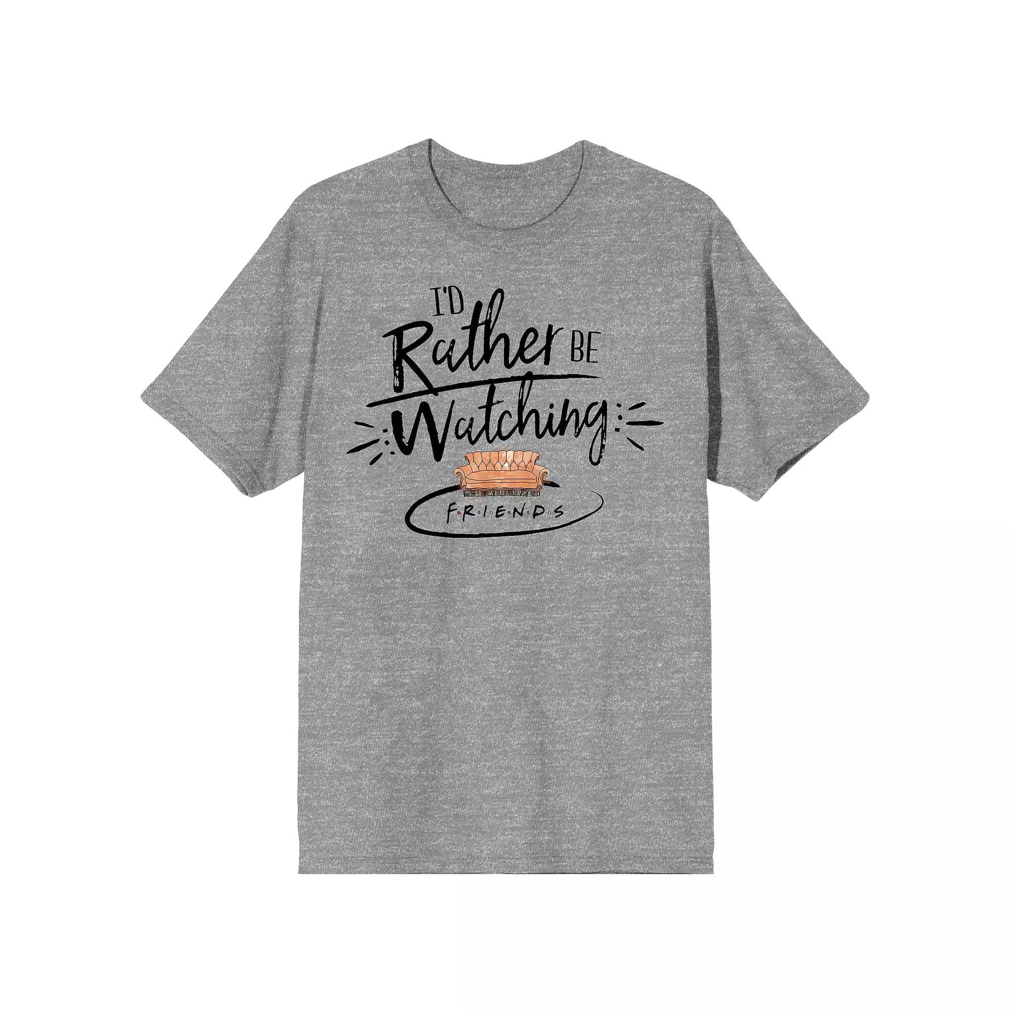 Men's Friends Rather Be Watcing Tee, Size: XL, Black Product Image