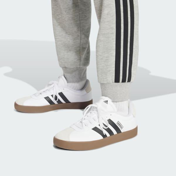 adidas Essentials 3-Stripes Fleece Pants Medium Grey Heather M Mens Product Image