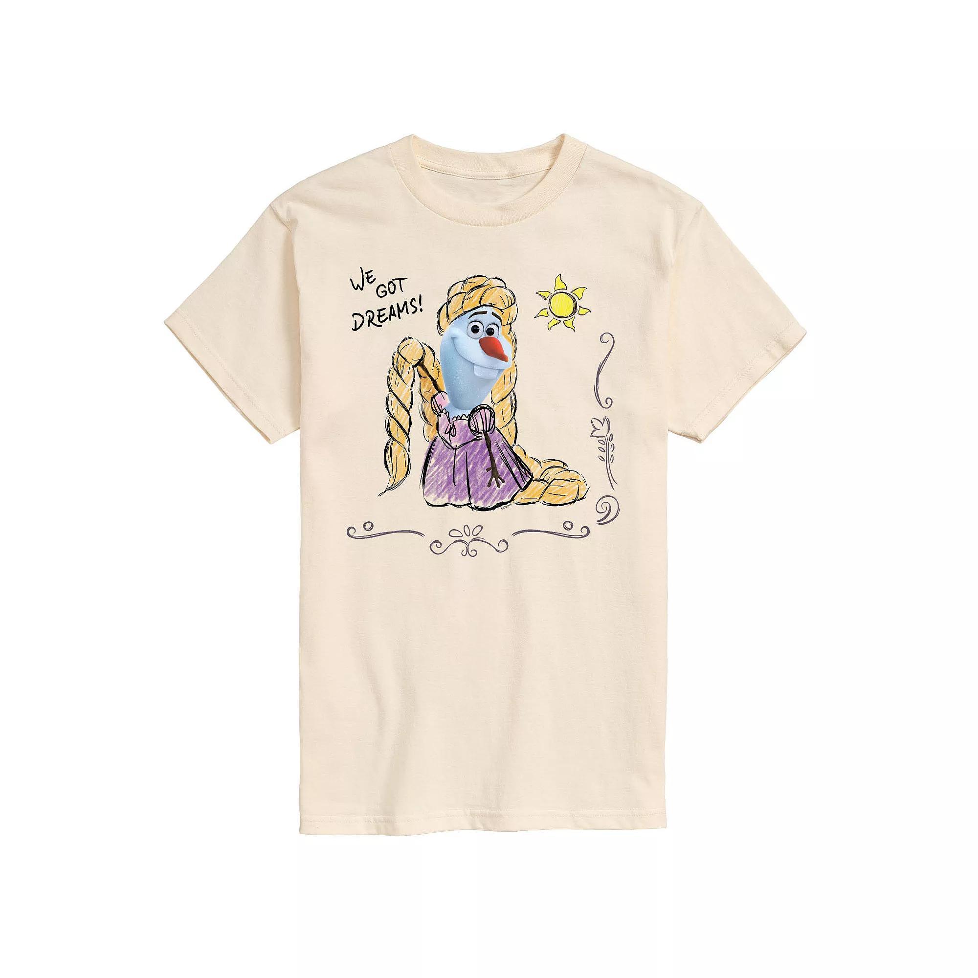 Disneys Frozen Mens Olaf Tangled Graphic Tee Product Image