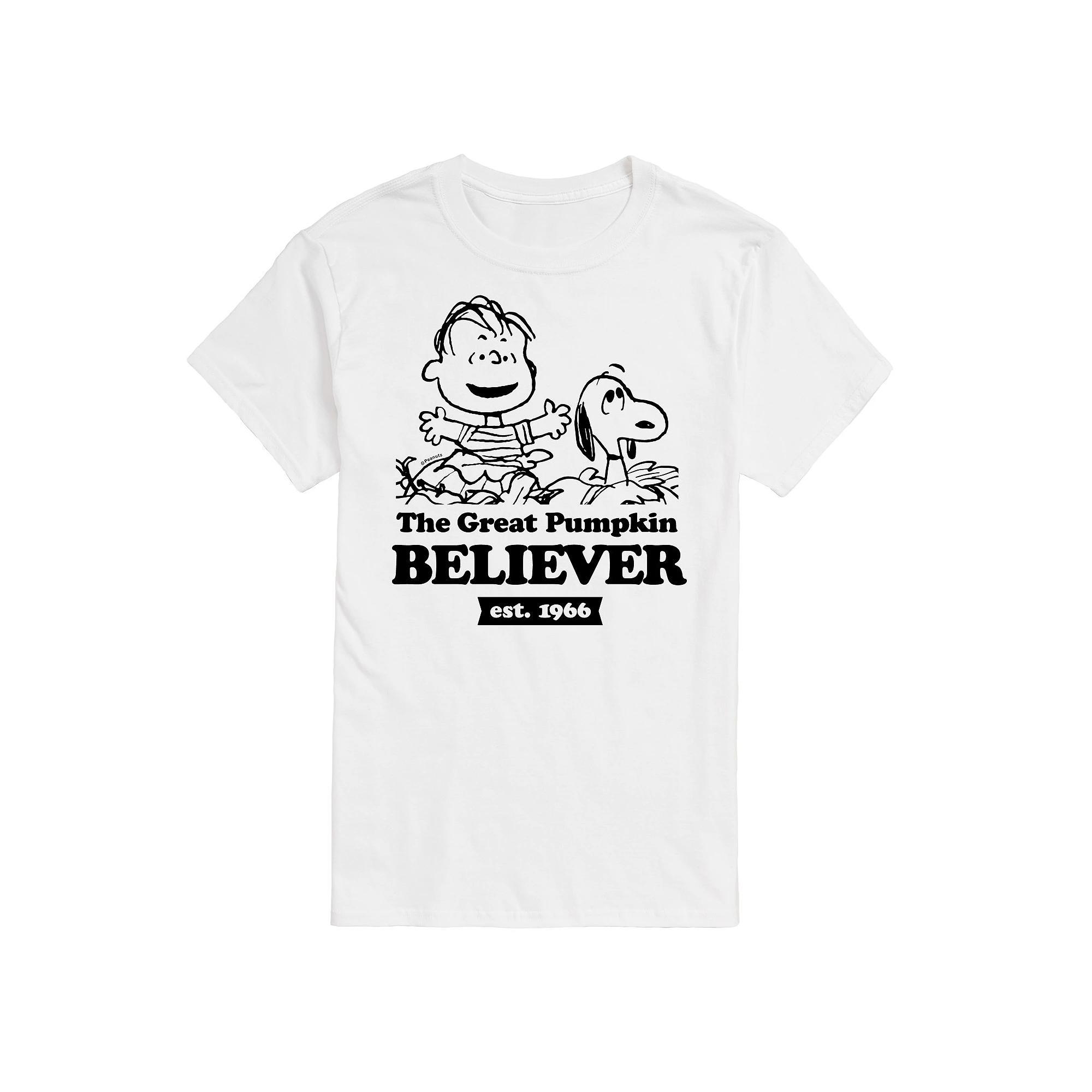 Big & Tall Peanuts Pumpkin Believer Tee, Mens Product Image