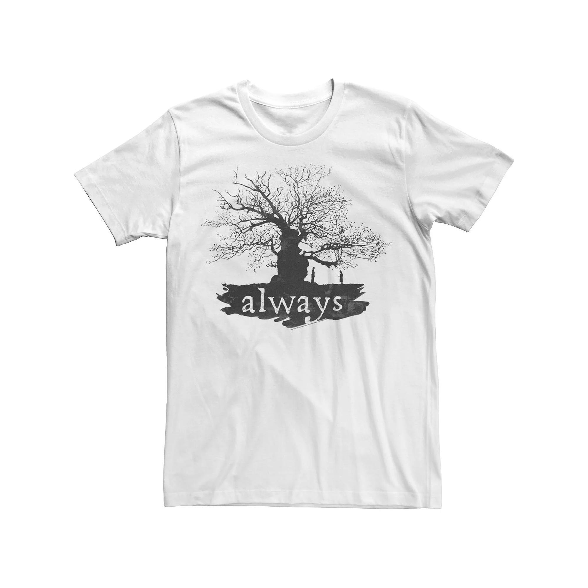 Men's Harry Potter Always Tree Silhouette Tee, Size: 3XL, White Product Image