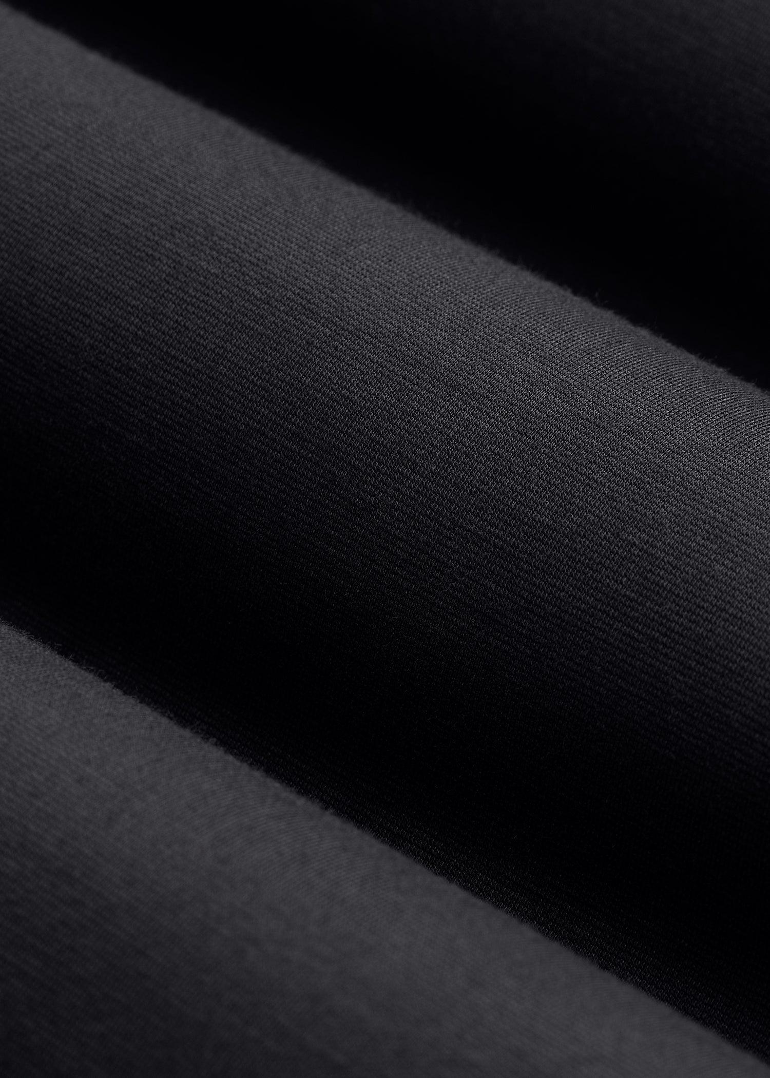Slub Knit Button Up Women's Tall Shirt in Black Product Image