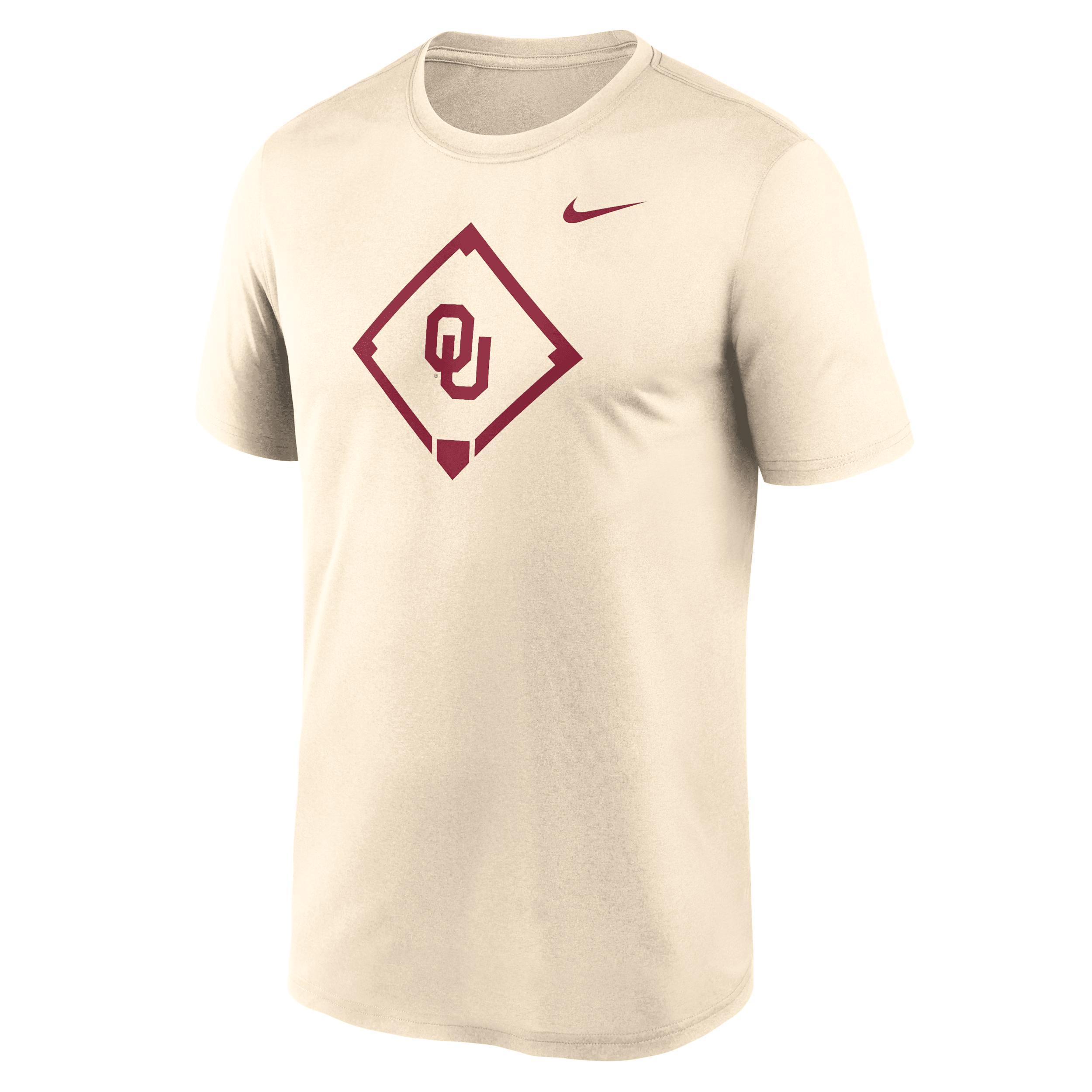Men's Nike Cream Oklahoma Sooners Legend Baseball Icon Performance T-Shirt, Size: XL, Beige Product Image