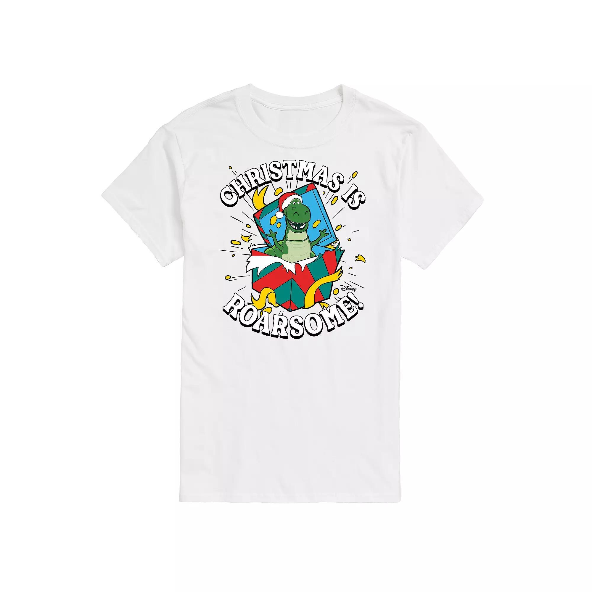 Disney / Pixars Toy Story 4 Rex Mens Christmas Is Roarsome Graphic Tee Product Image