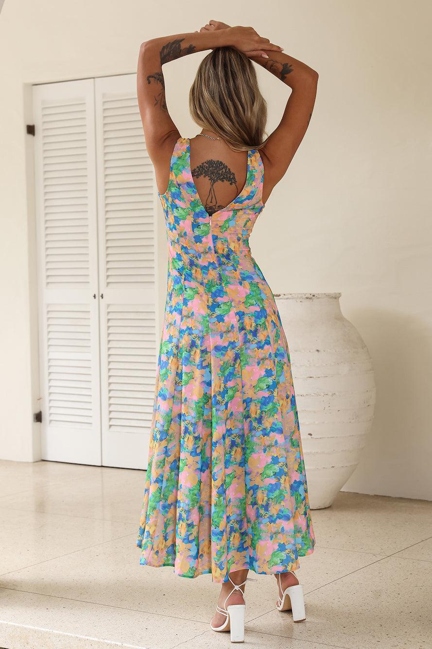 Blissful Luxuries Midi Dress Multi Product Image