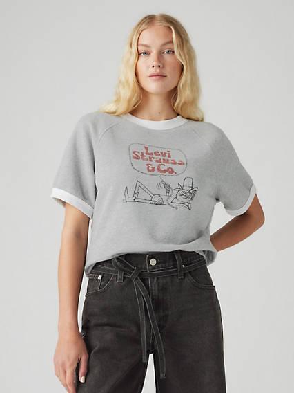 Graphic Marina Short Sleeve Crewneck Sweatshirt Product Image