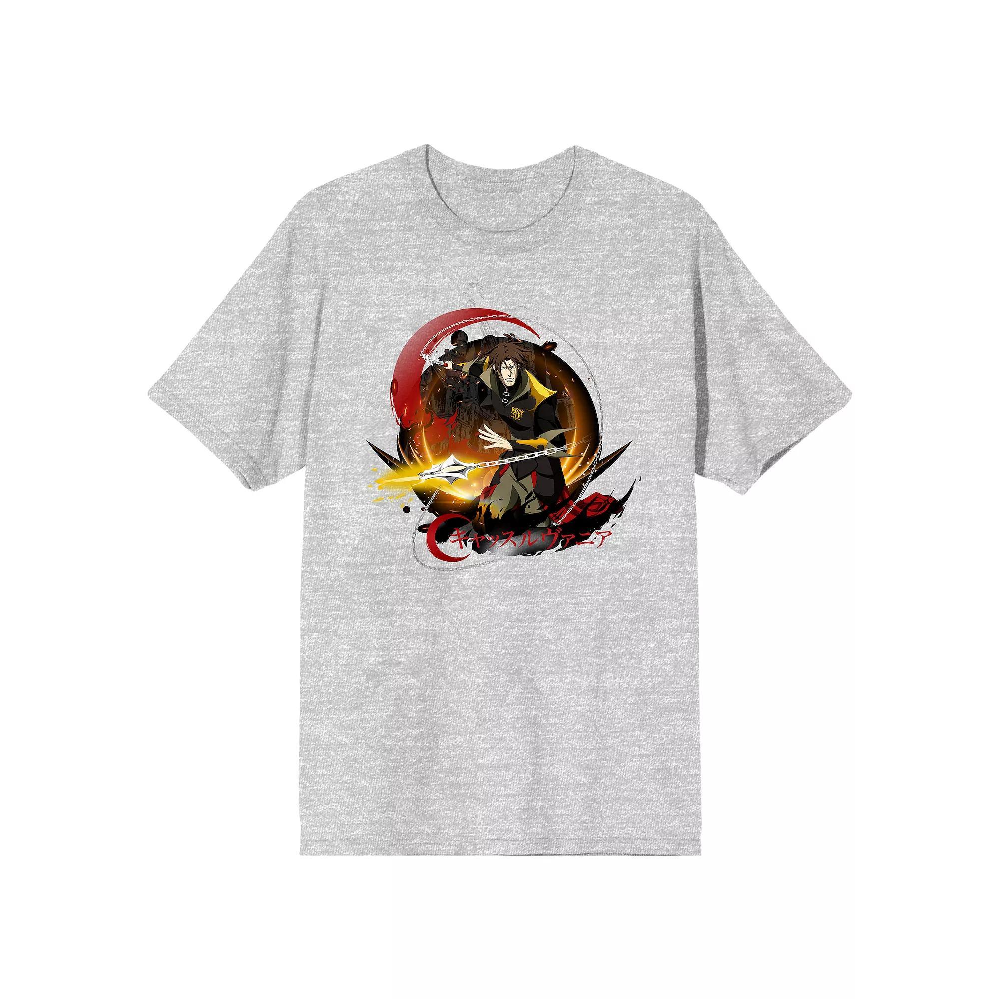 Men's Castlevania Trevor Belmont Poster Tee, Size: Large, Grey Product Image