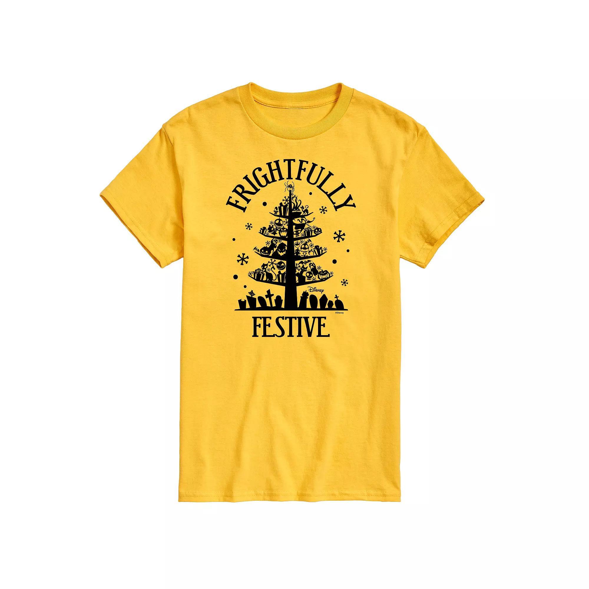 Mens Nightmare Before Christmas Frightfully Festive Tee Product Image