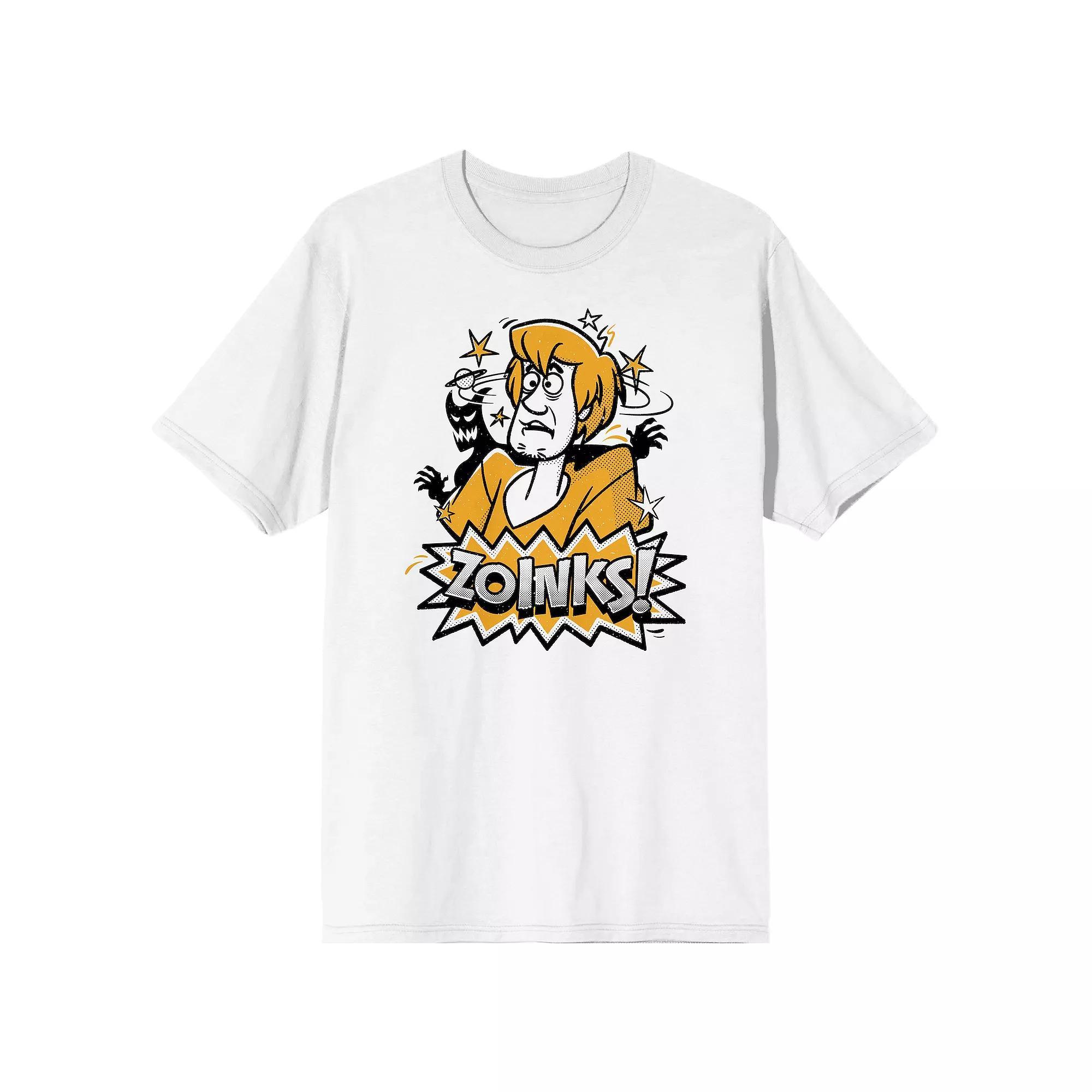 Men's Scooby Doo Shaggy Zoinks Tee, Boy's, Size: Small, White Product Image